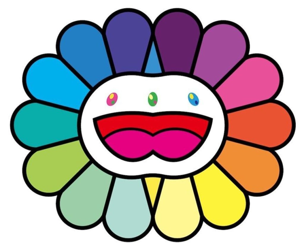 Multicolor Double Face: White by Takashi Murakami