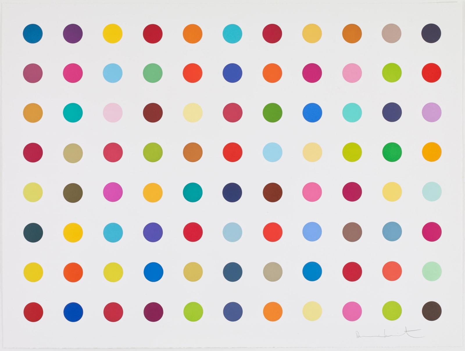 M-Fluorobenzylamine by Damien Hirst