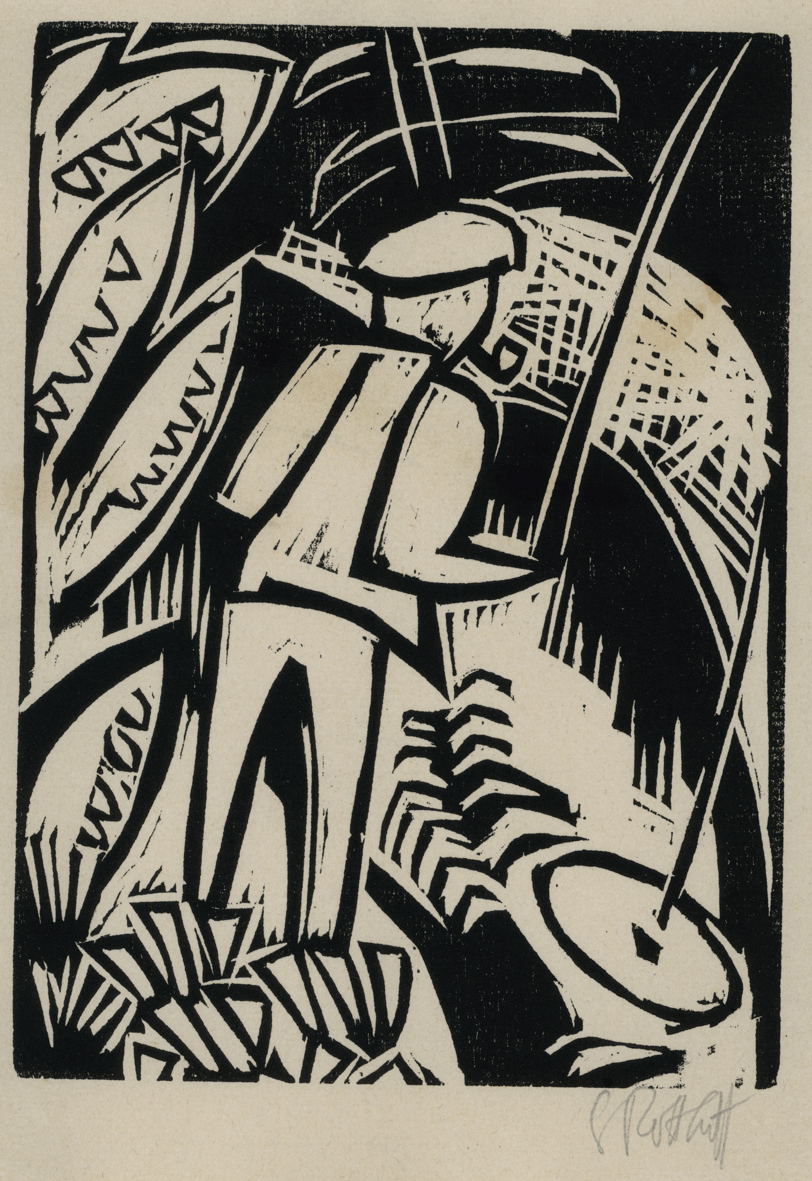 Der Angler by Karl Schmidt-Rottluff