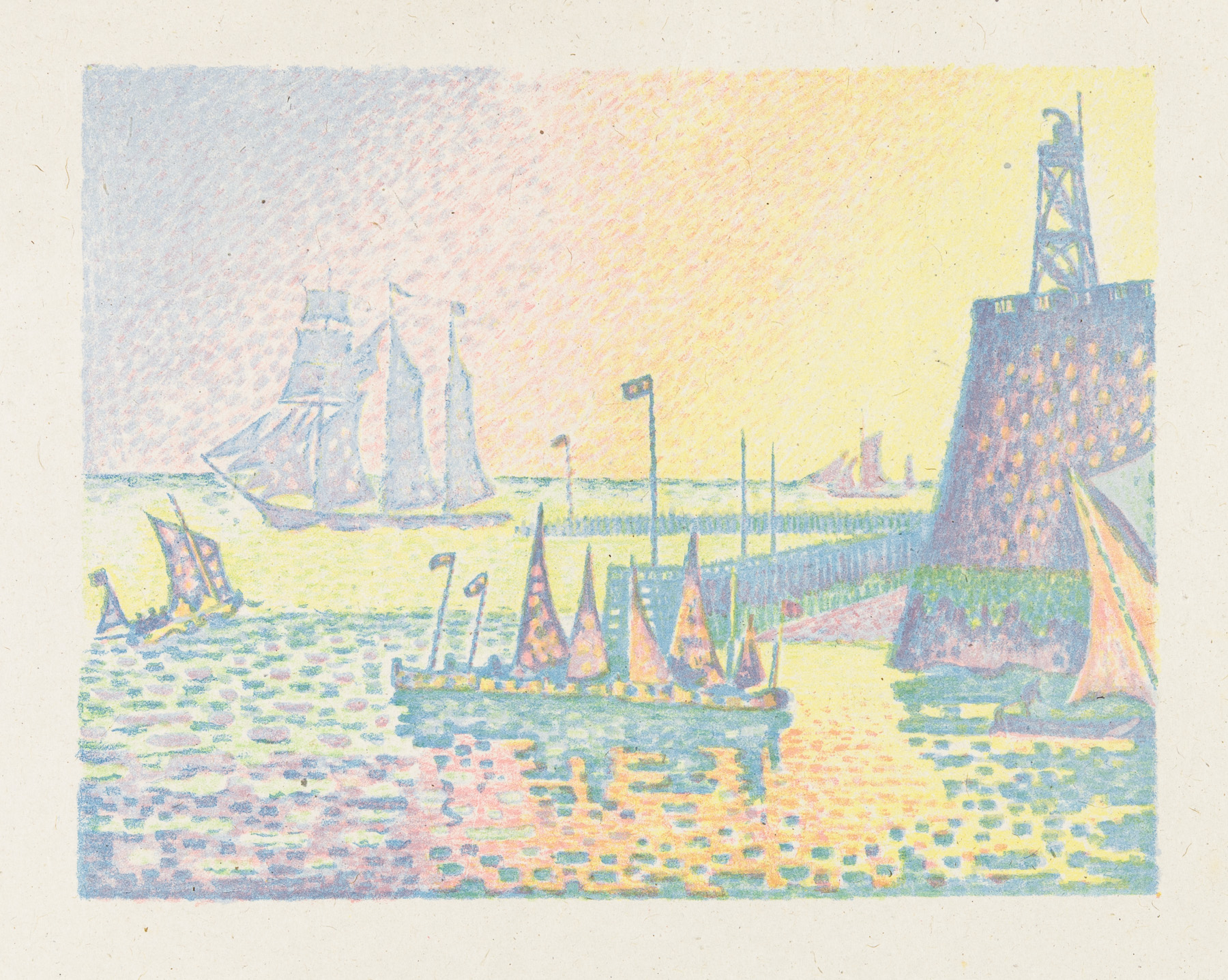 Le Soir – JetÉe De Flessingue by Paul Signac