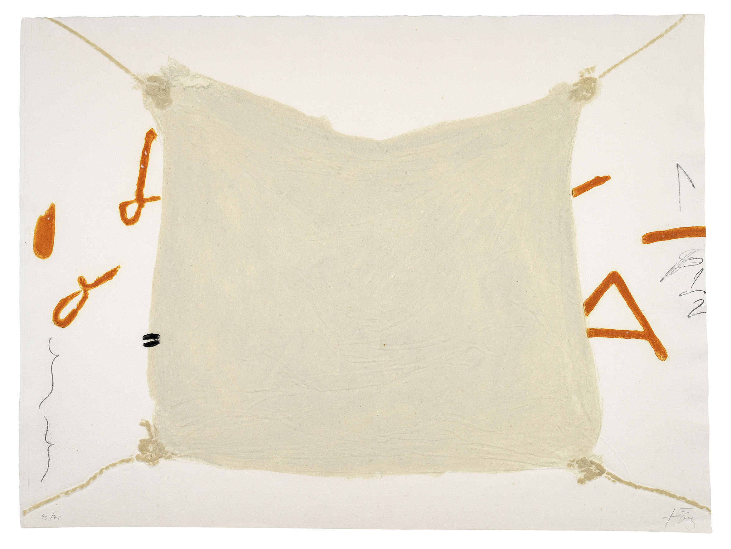 Mocador Lligat by Antoni Tapies