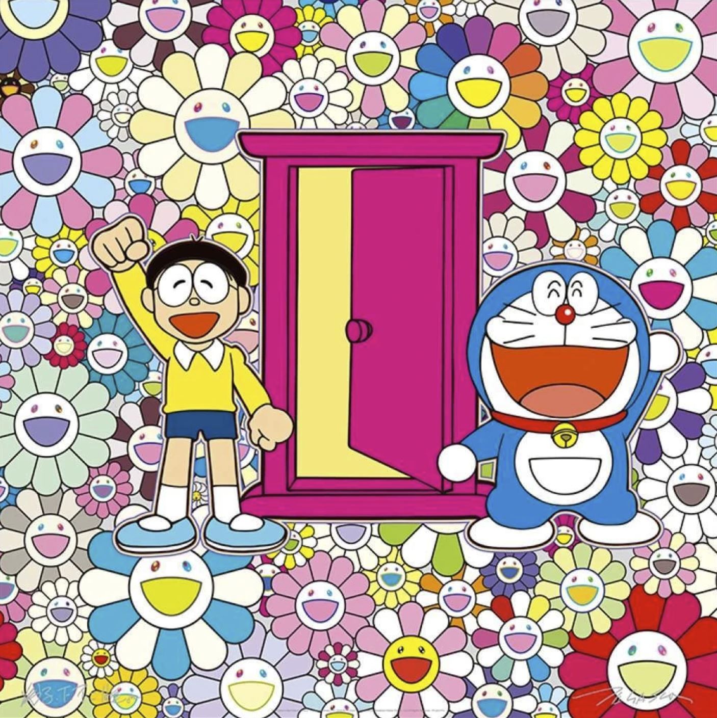 We Came to the Field of Flowers Through Anywhere Door (Dokodemo Door)! by Takashi Murakami