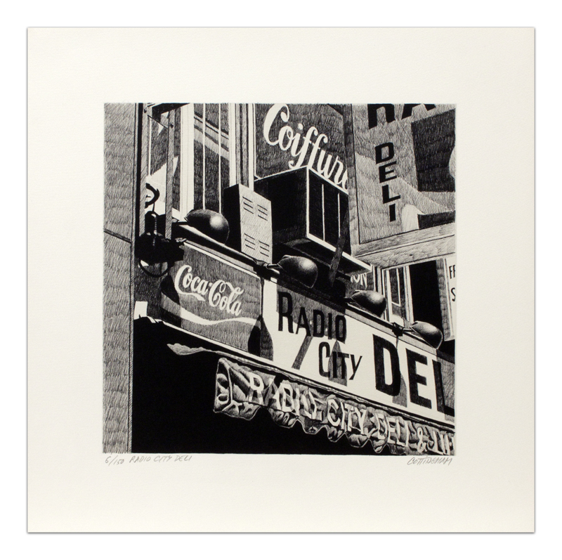 Radio City Deli by Robert Cottingham