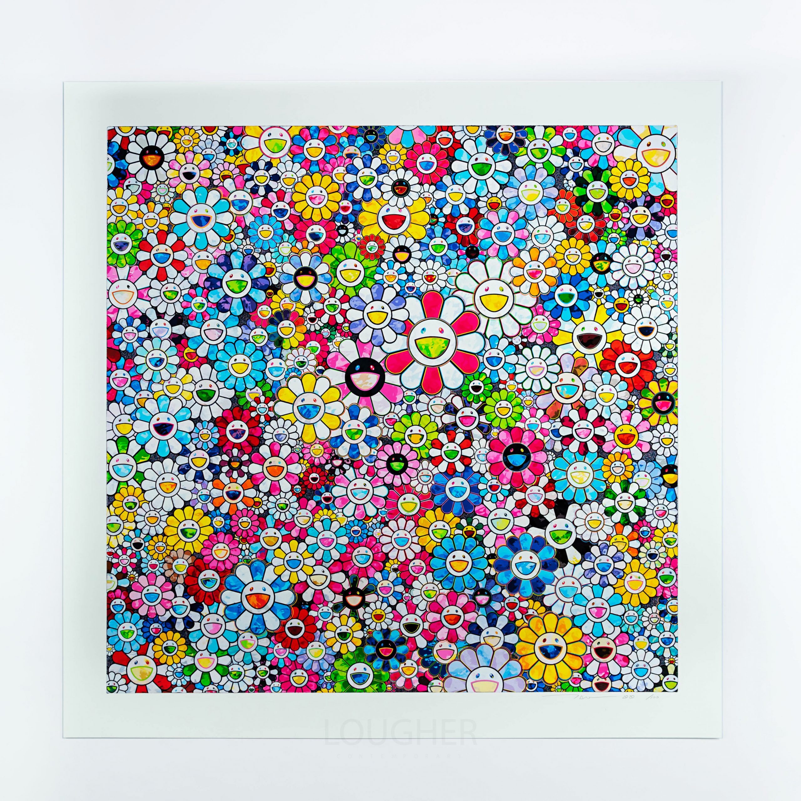 Flowers with Smiley Faces by Takashi Murakami