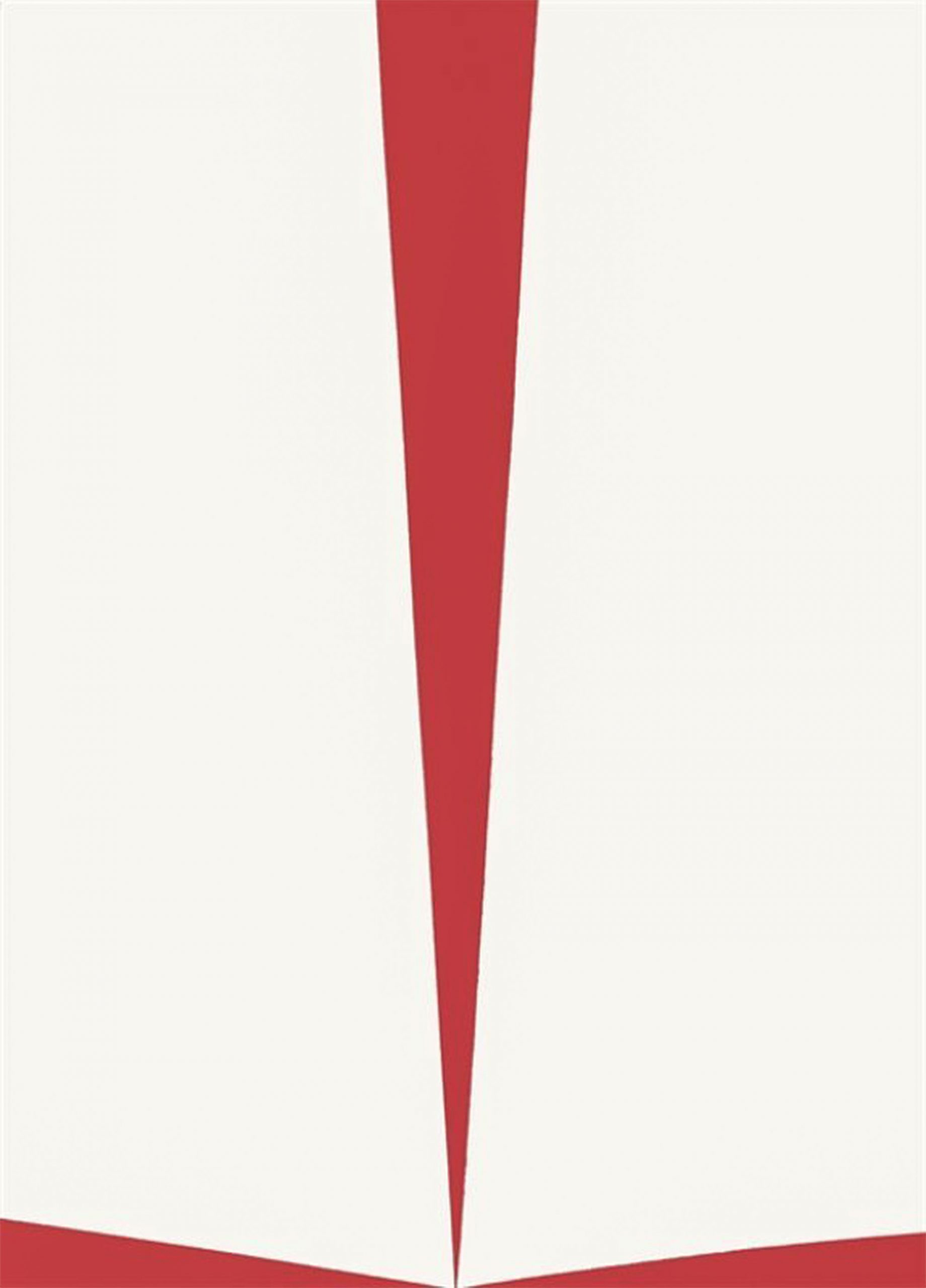 Untitled. Red and White by Carmen Herrera