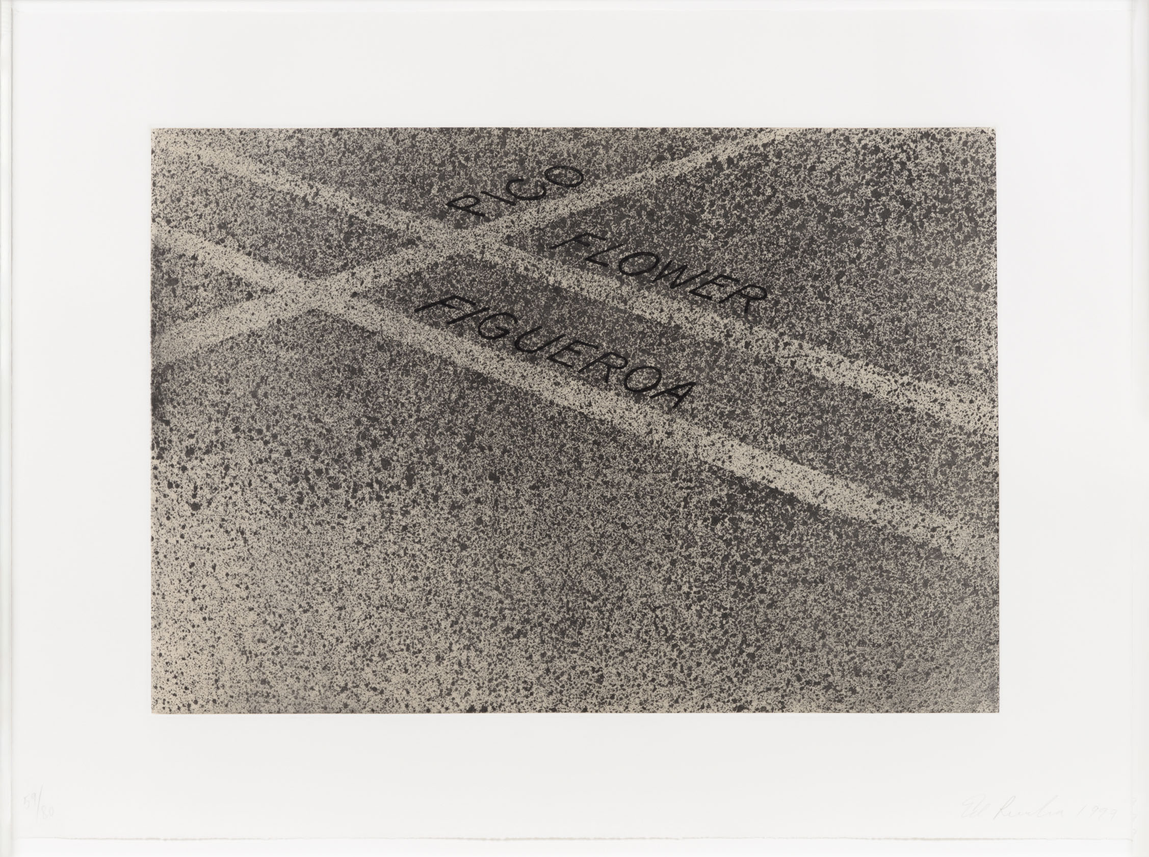 Pico, Flower, Figueroa by Ed Ruscha