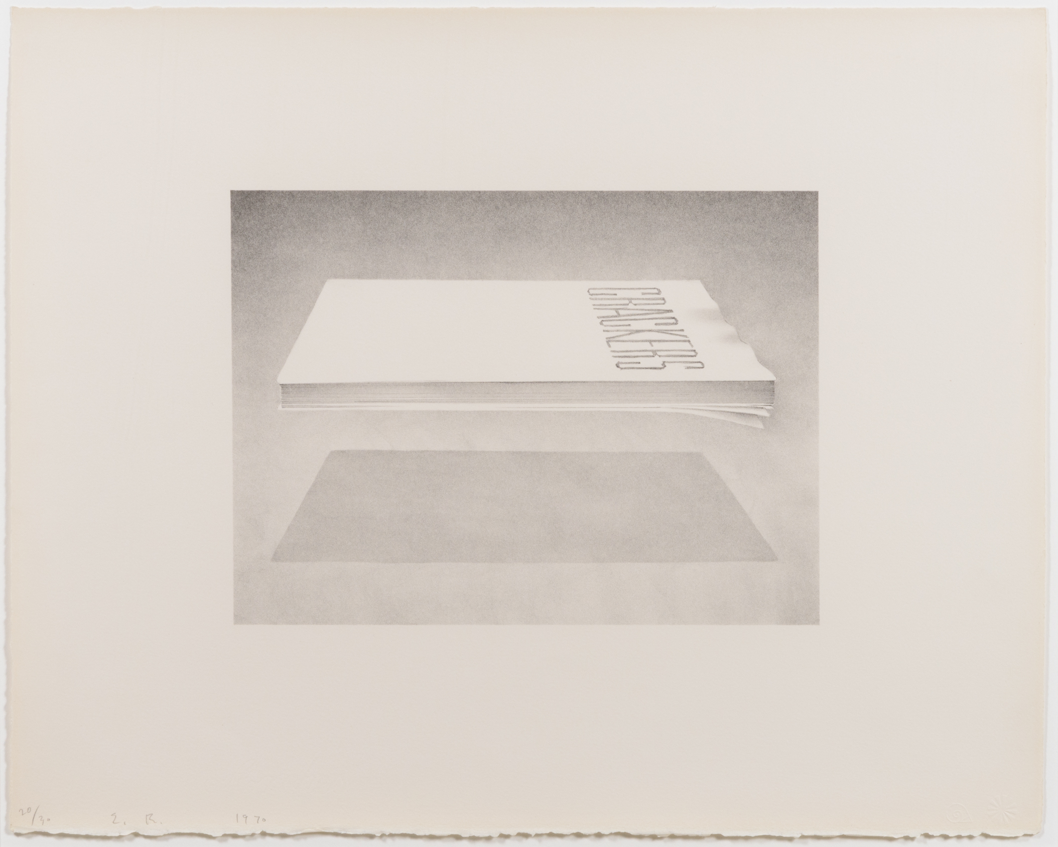 Crackers, from the Book Cover series by Ed Ruscha