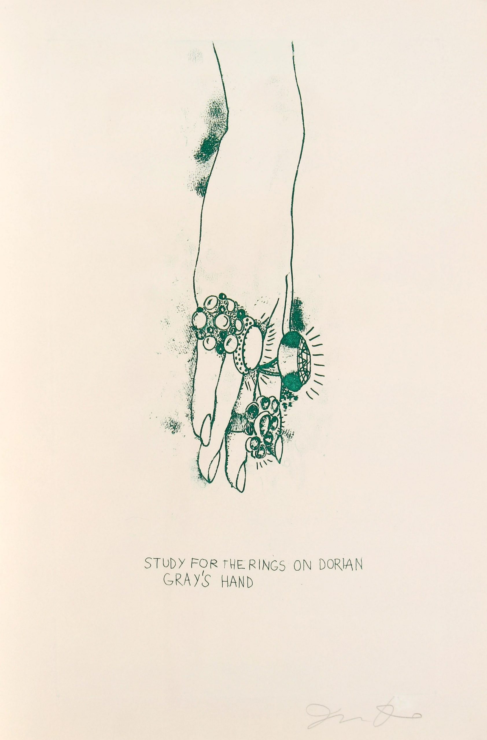 Study for the Rings on Dorian Gray’s Hand by Jim Dine