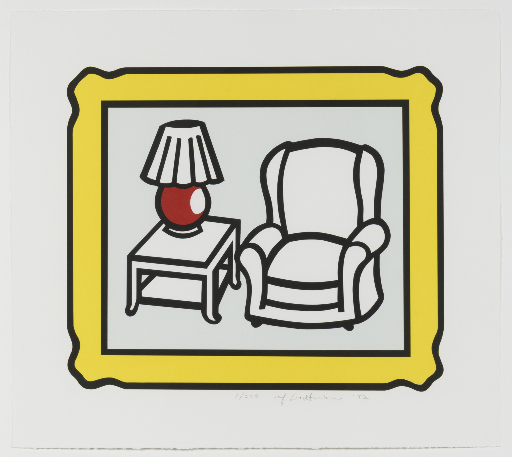 Red Lamp by Roy Lichtenstein