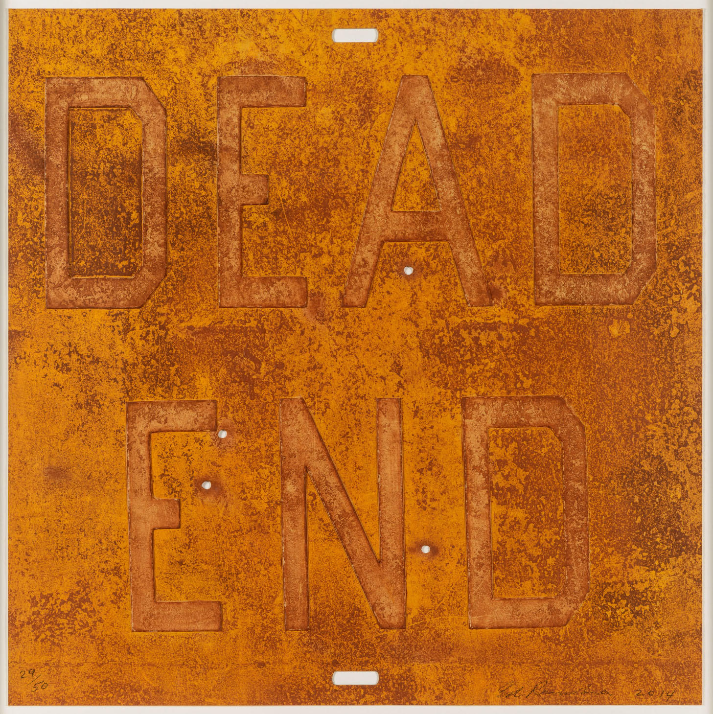 Dead End 2, from Rusty Signs by Ed Ruscha