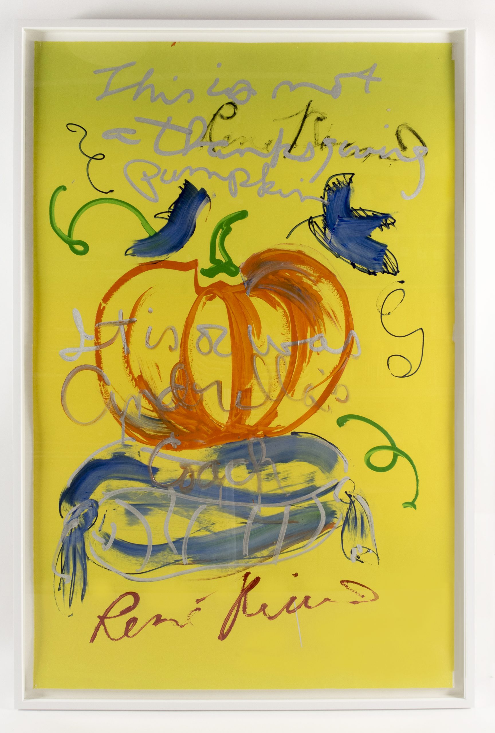 This is not a Thanksgiving Pumpkin by Rene Ricard