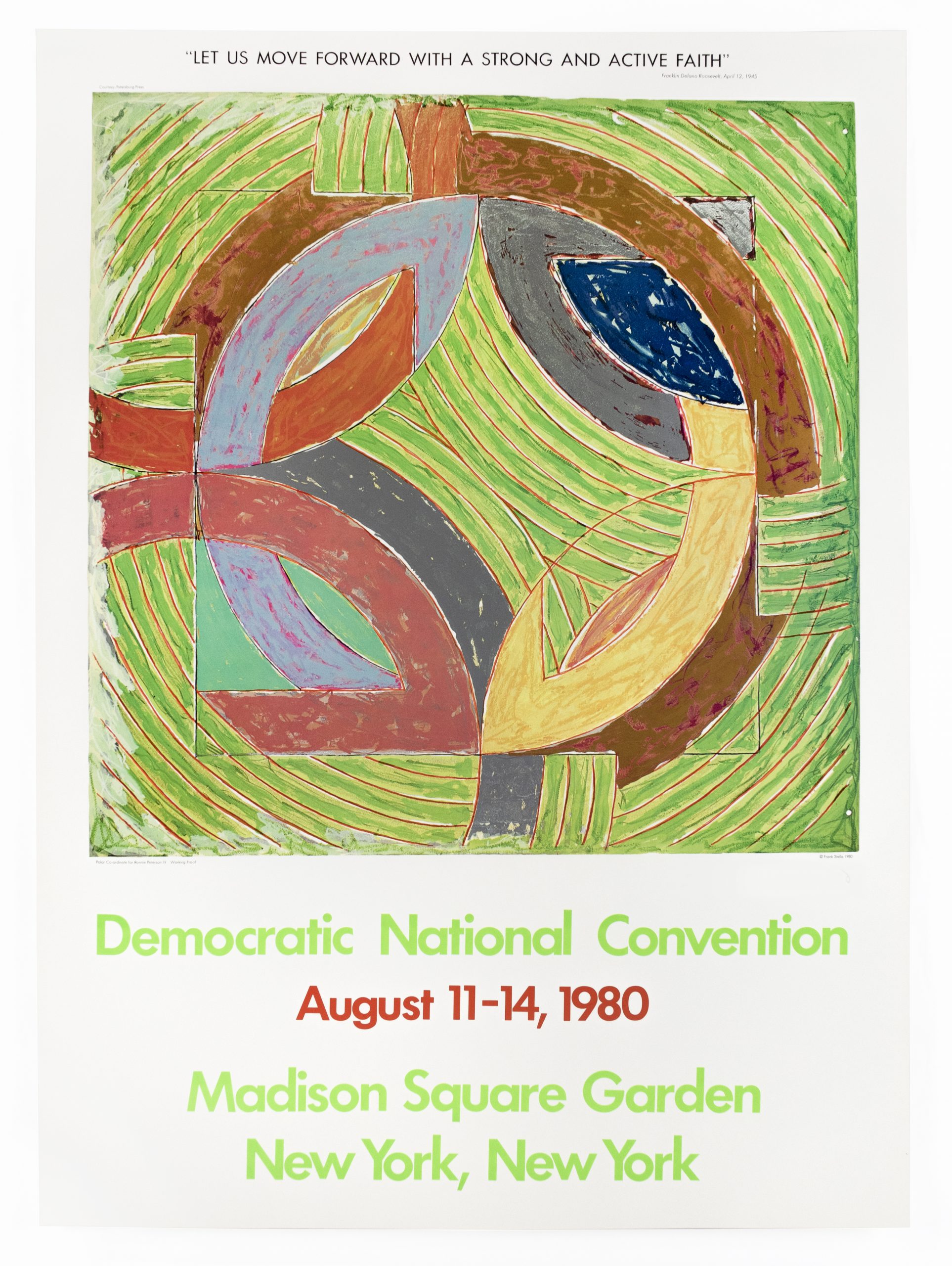 Democratic National Convention 1980 (Polar Coordinate IV 1980) by Frank Stella