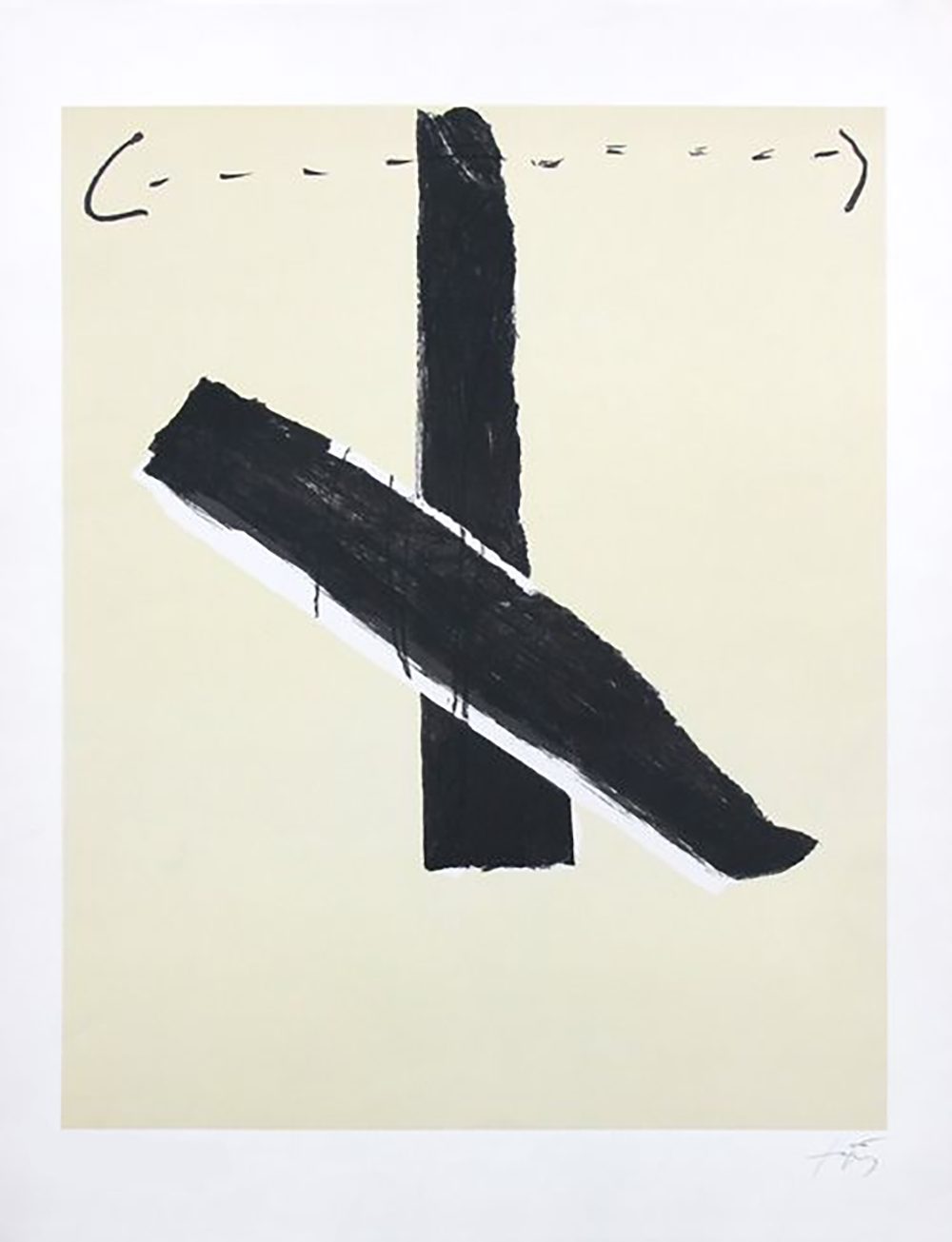 Antes De La Carta by Antoni Tapies