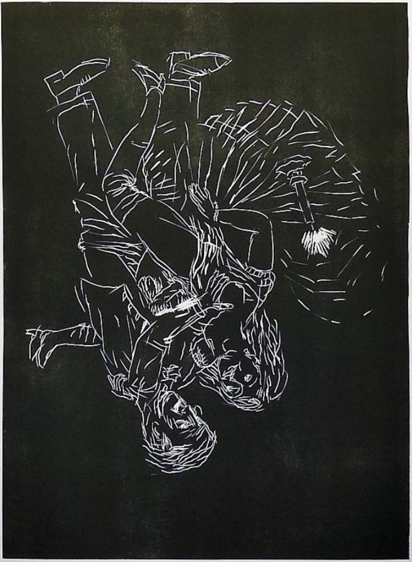 La nuit mit Marie by Georg Baselitz