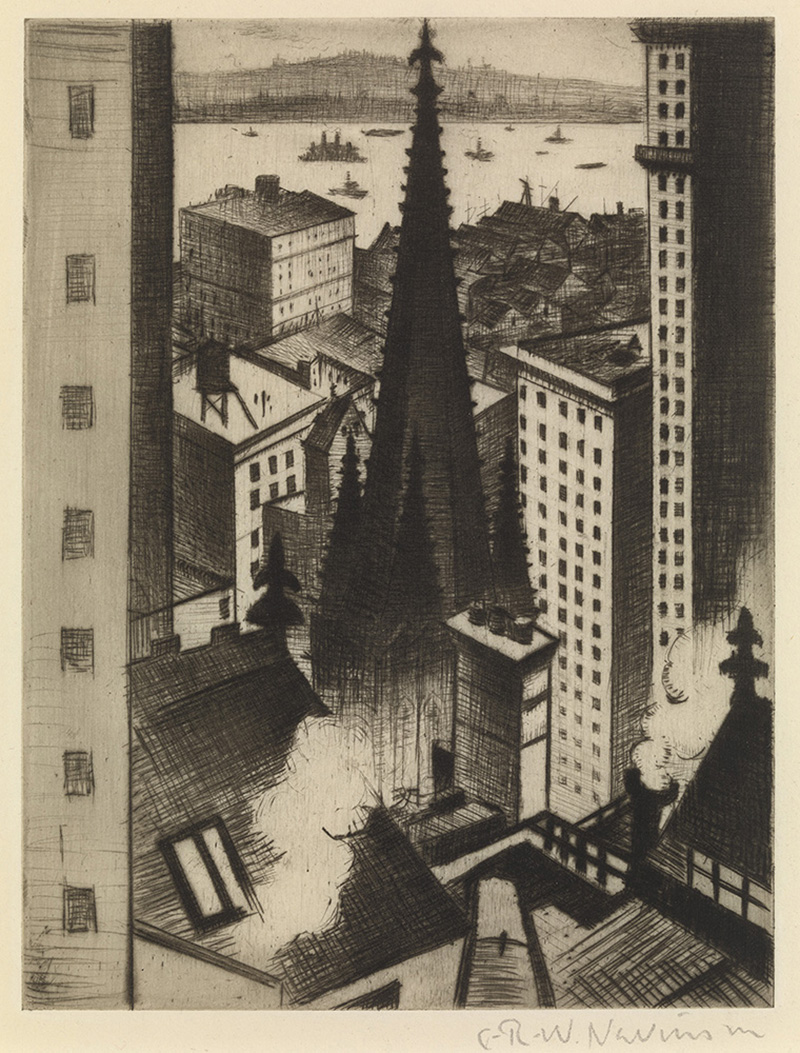 The Temples of New York by C. R. W. Nevinson