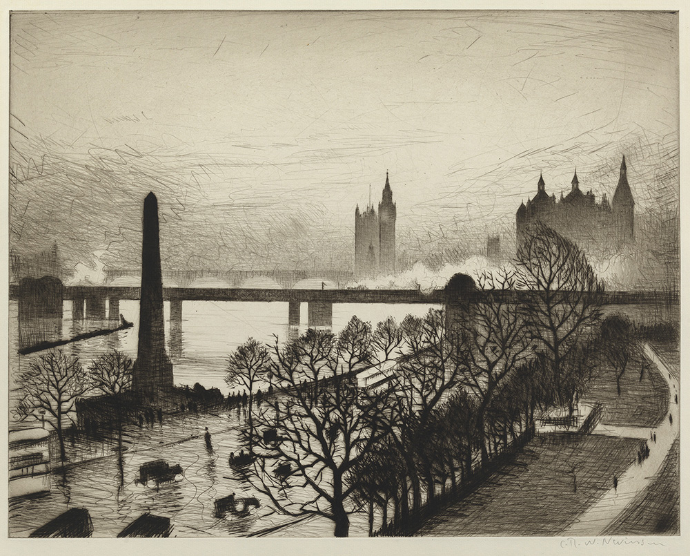 London Bridges by C. R. W. Nevinson