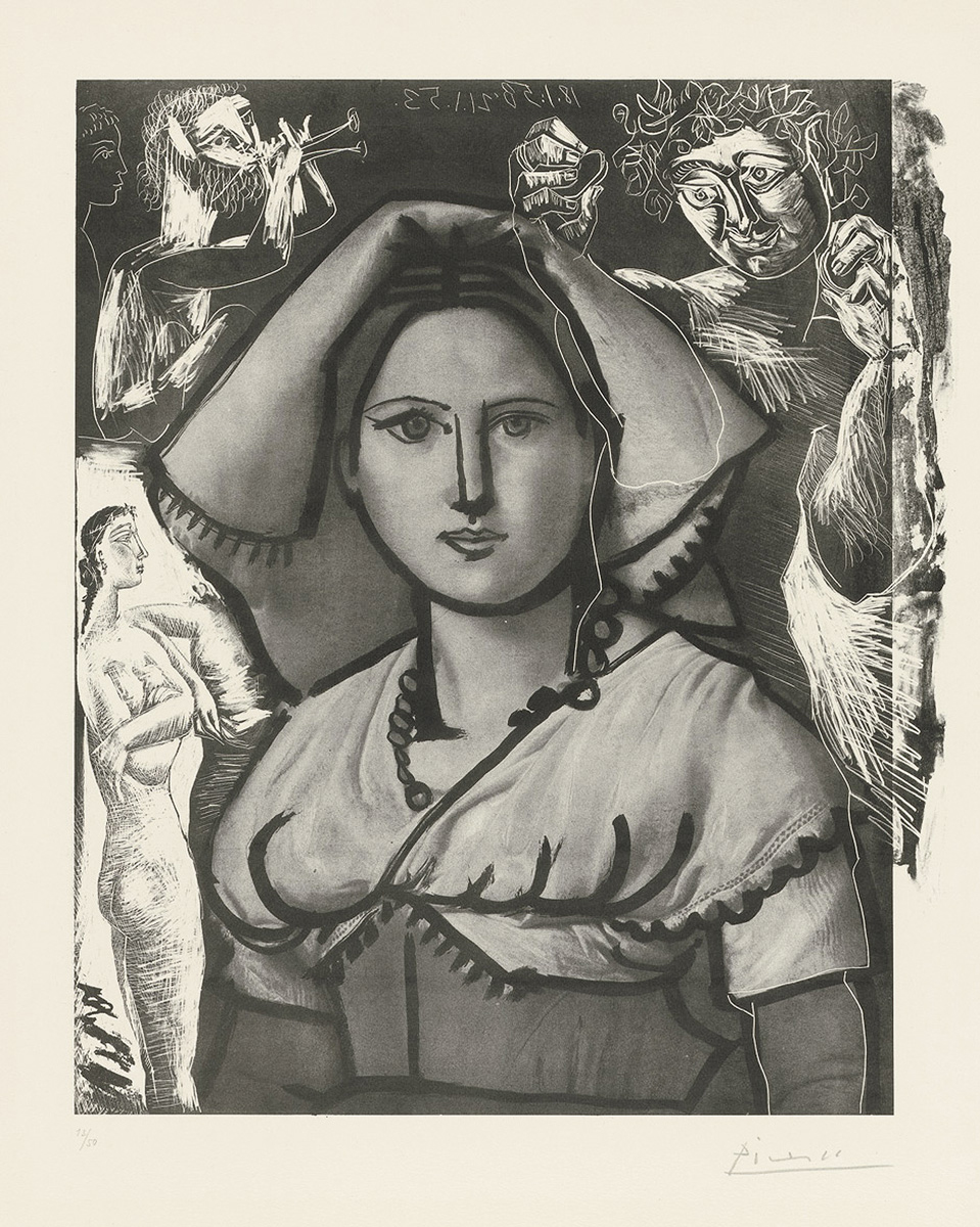 L’Italienne (d’après le tableau de Victor Orsel) by Pablo Picasso