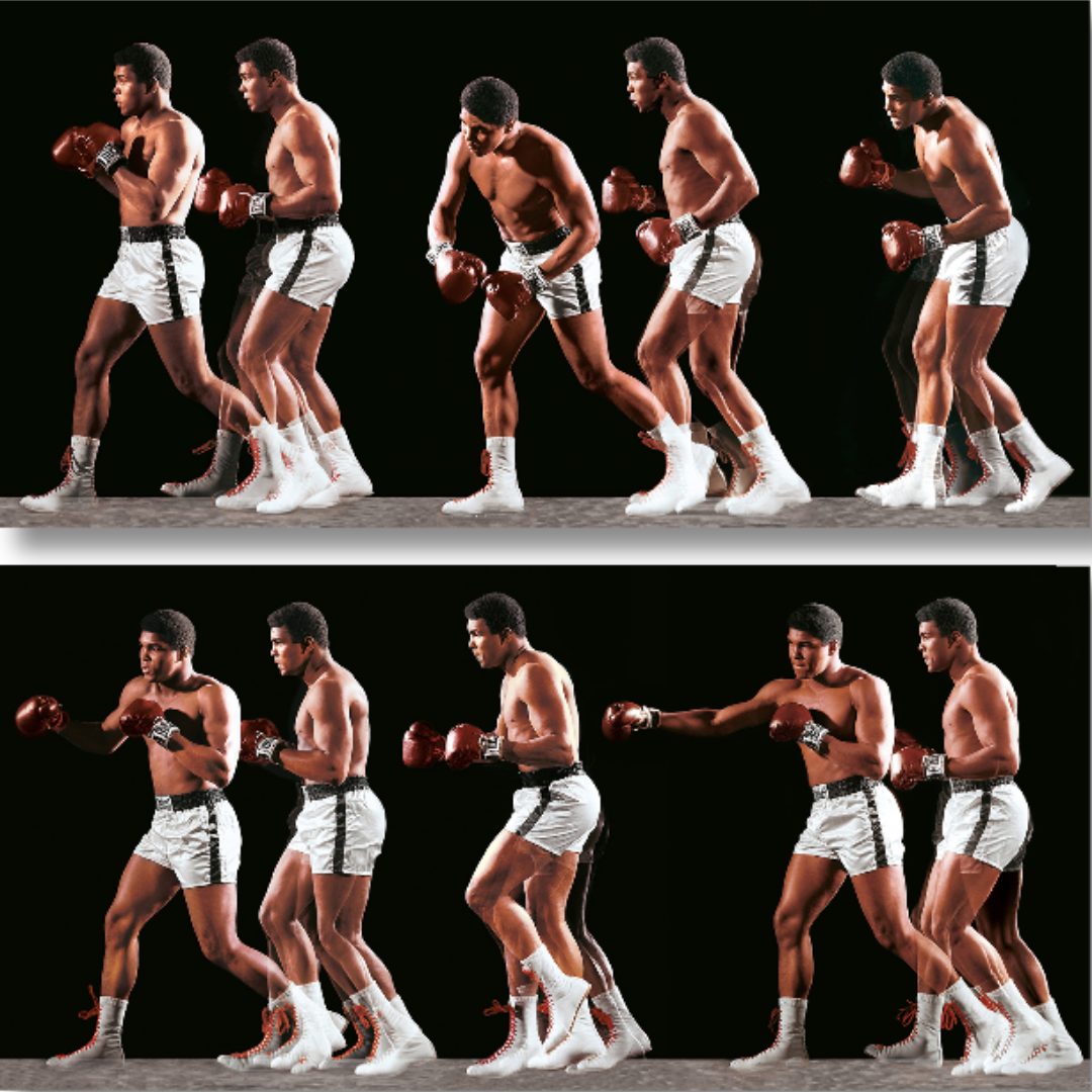 Ali Invents the Double-Clutch Shuffle by Neil Leifer