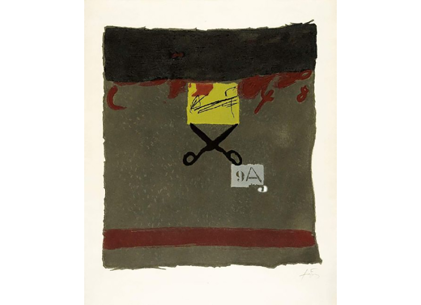 2 Estisores-2 by Antoni Tapies