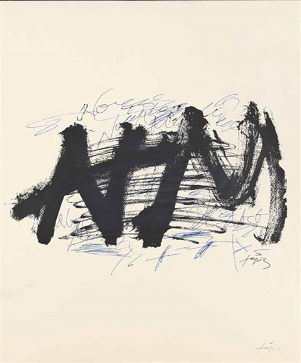 Cartel “Nocturn Matinal” by Antoni Tapies