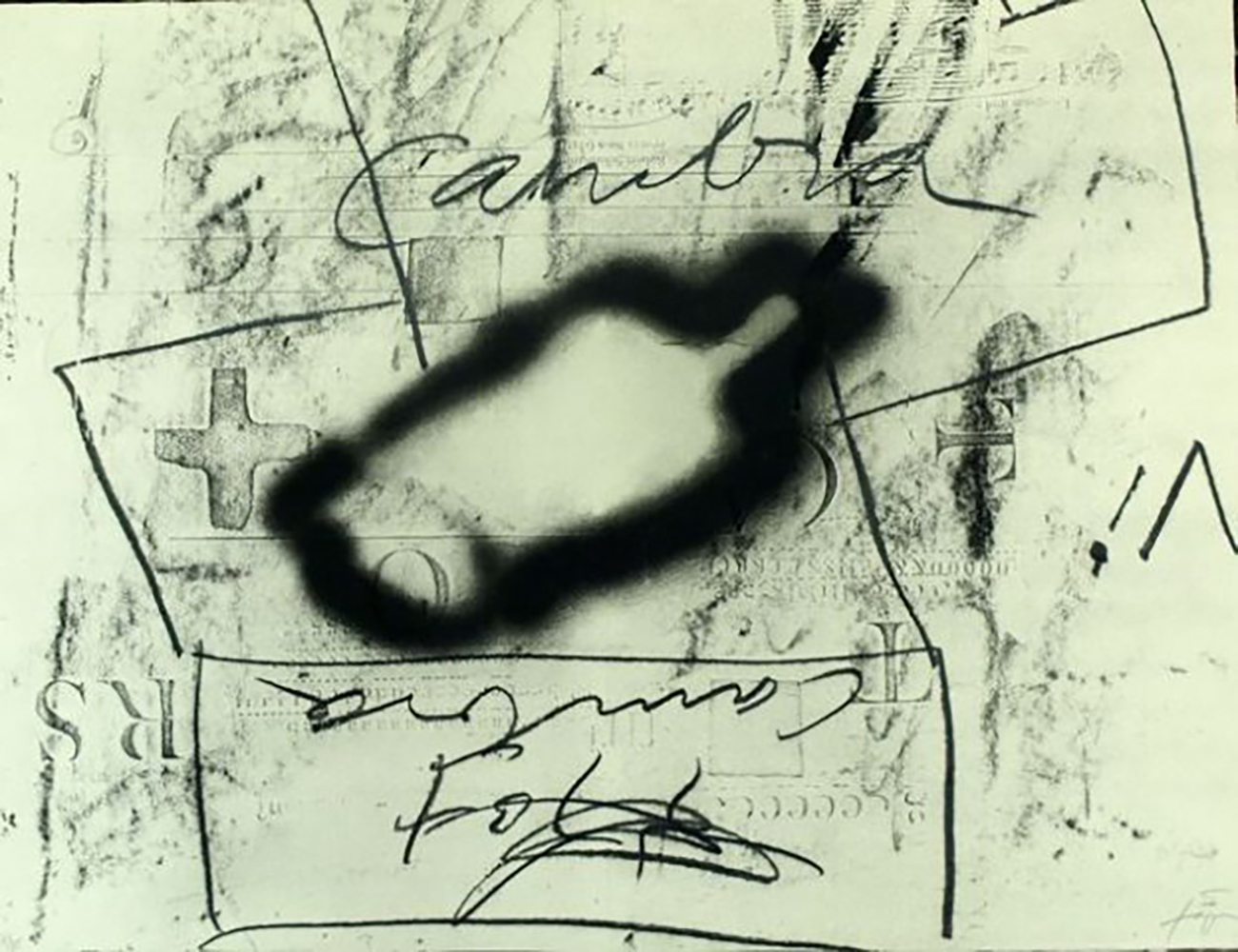 Variations Thème Musical by Antoni Tapies