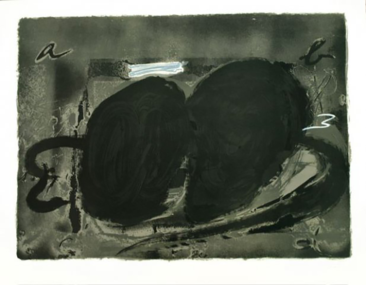 Deux Trous 1 by Antoni Tapies