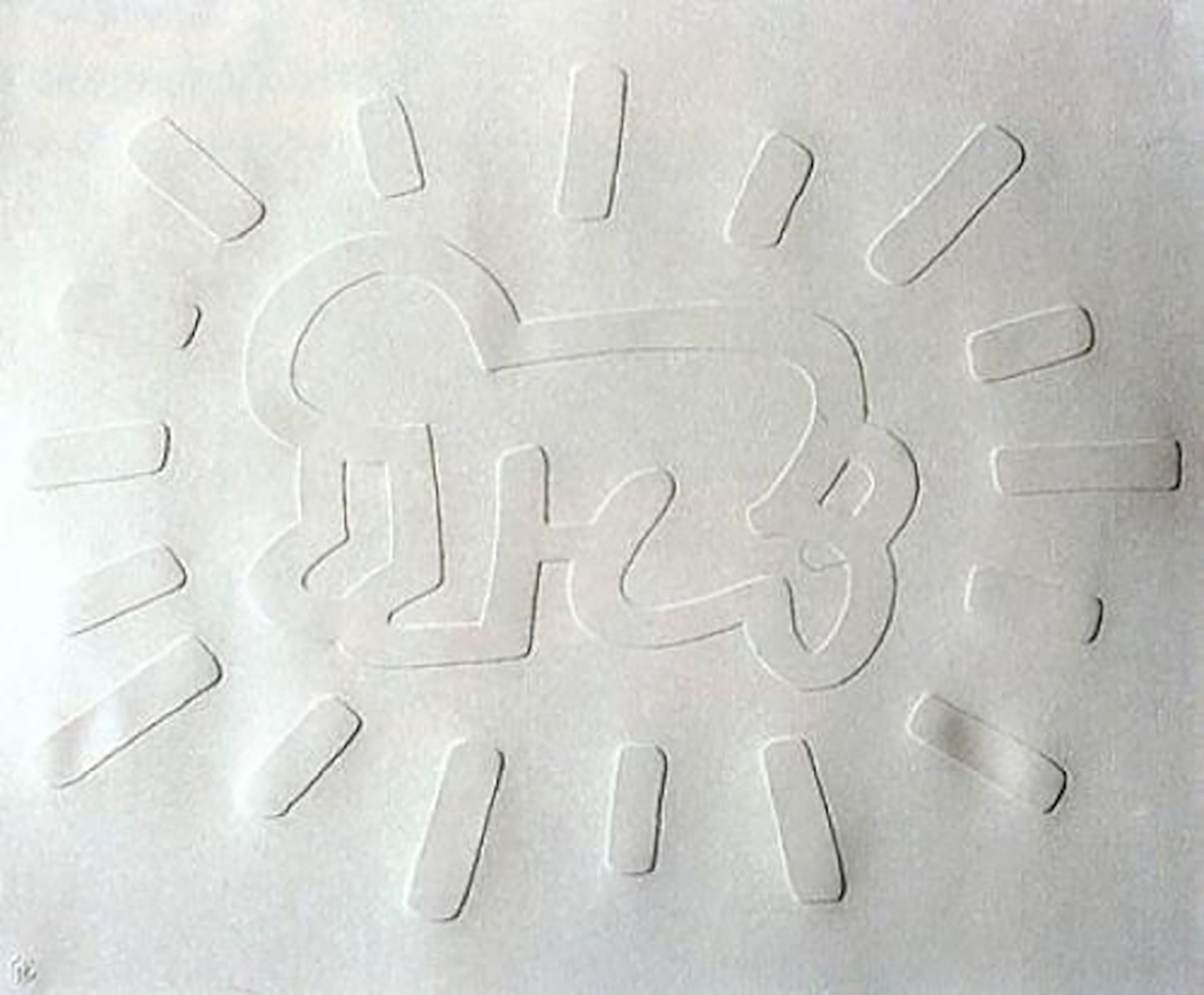 White Icons- Radiant Baby by Keith Haring