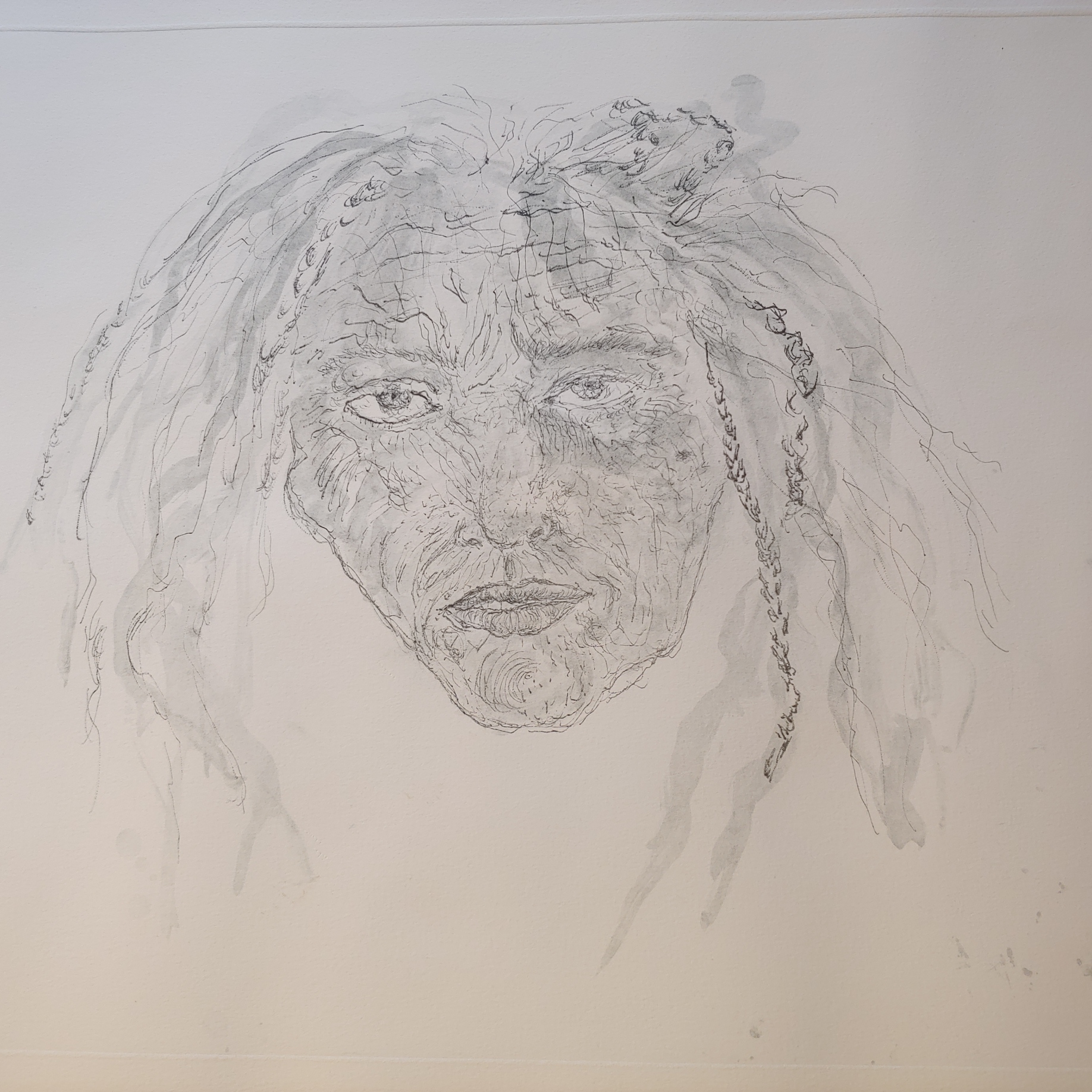 1st State Self Portrait by Kiki Smith