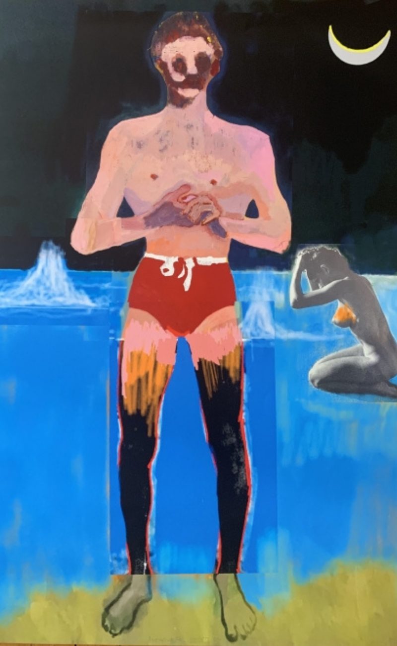 Bather for Secession by Peter Doig