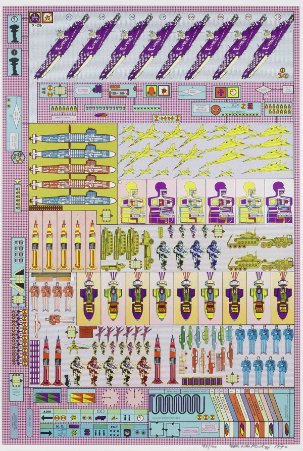 Agile Coin Gross Decision Logic, 1970, Eduardo Paolozzi