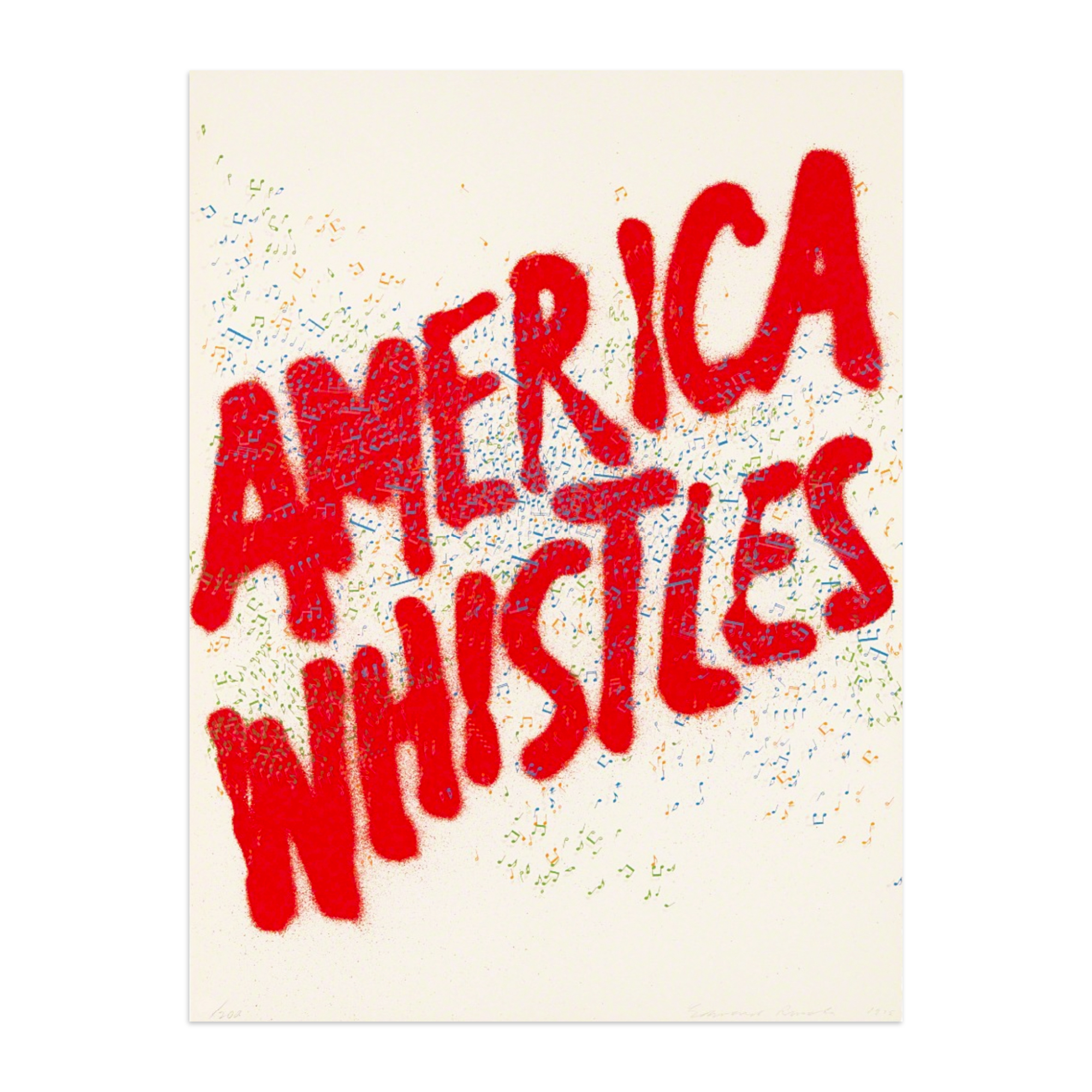 America Whistles by Ed Ruscha