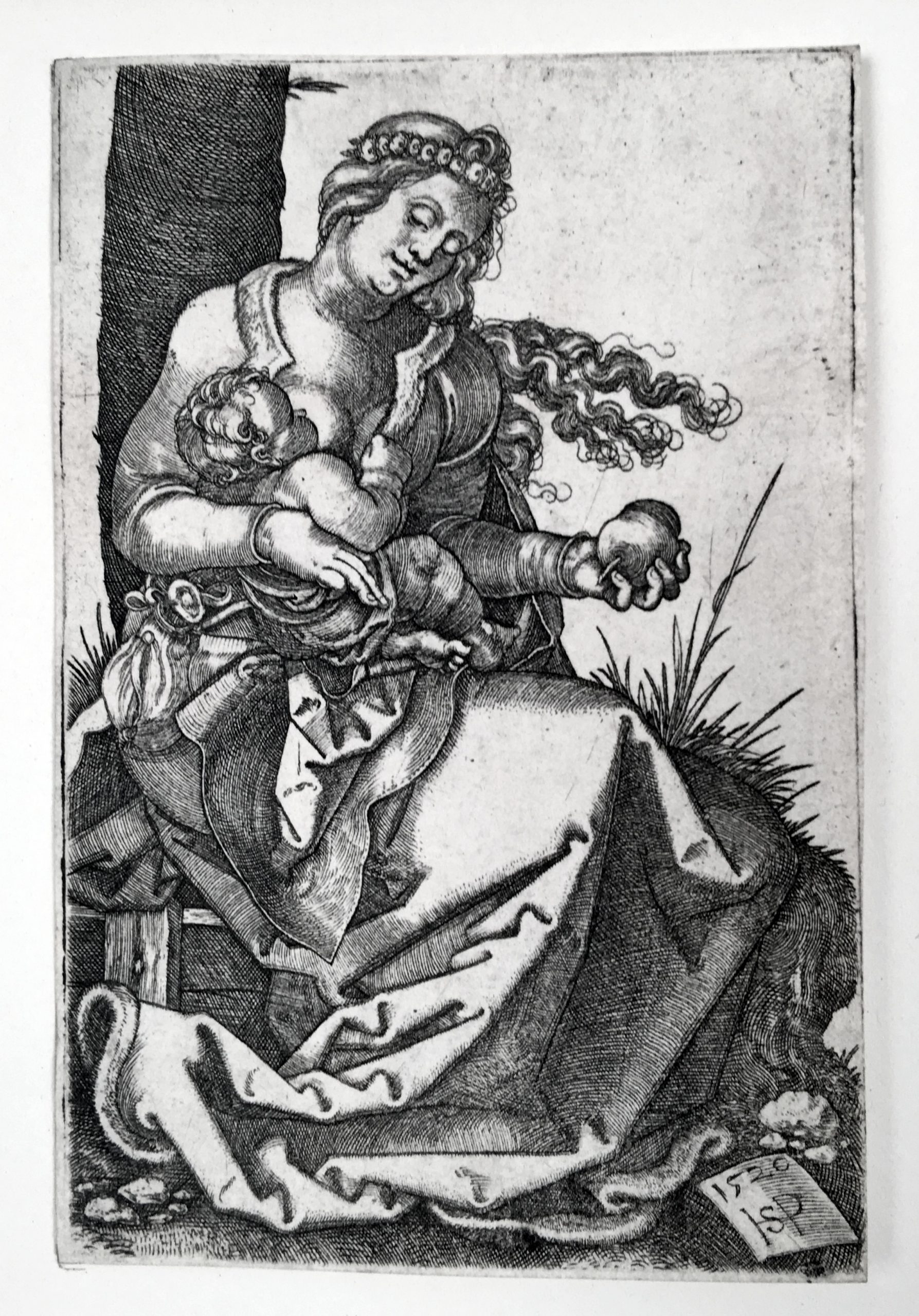 Virgin and Child with the Pear by Hans Sebald Beham