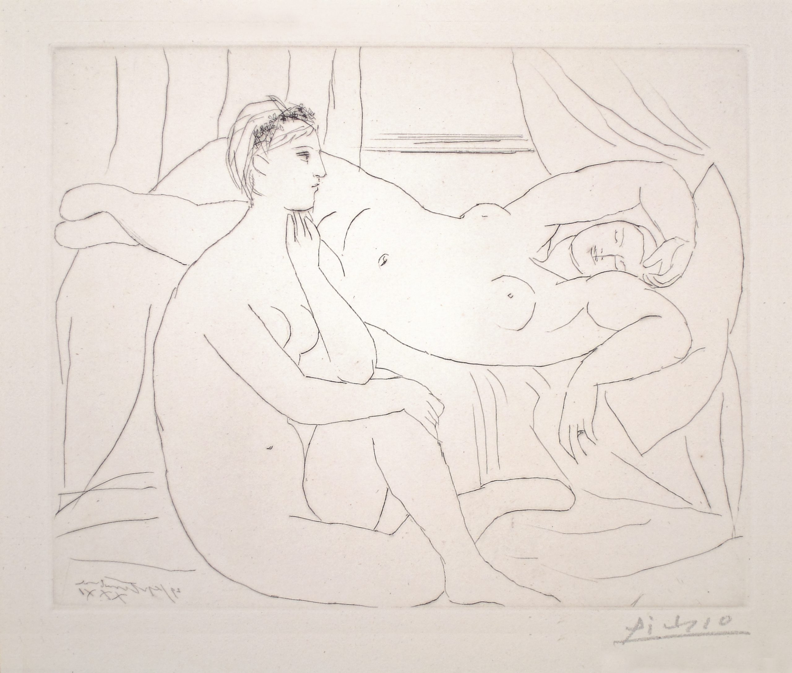 Deux Femmes se reposant (S.V. 10) by Pablo Picasso