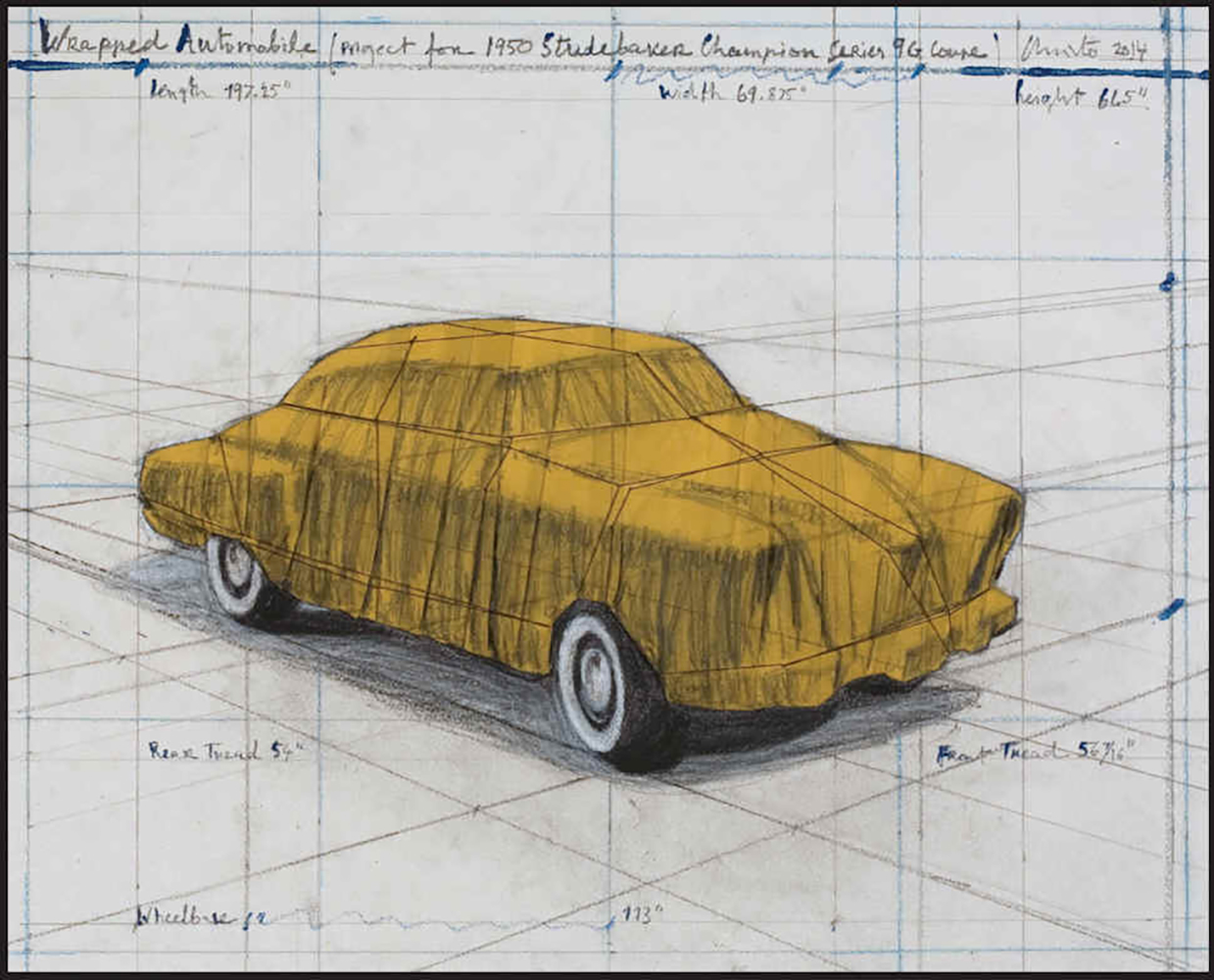 Wrapped Automobile, Project for Studebaker by Christo