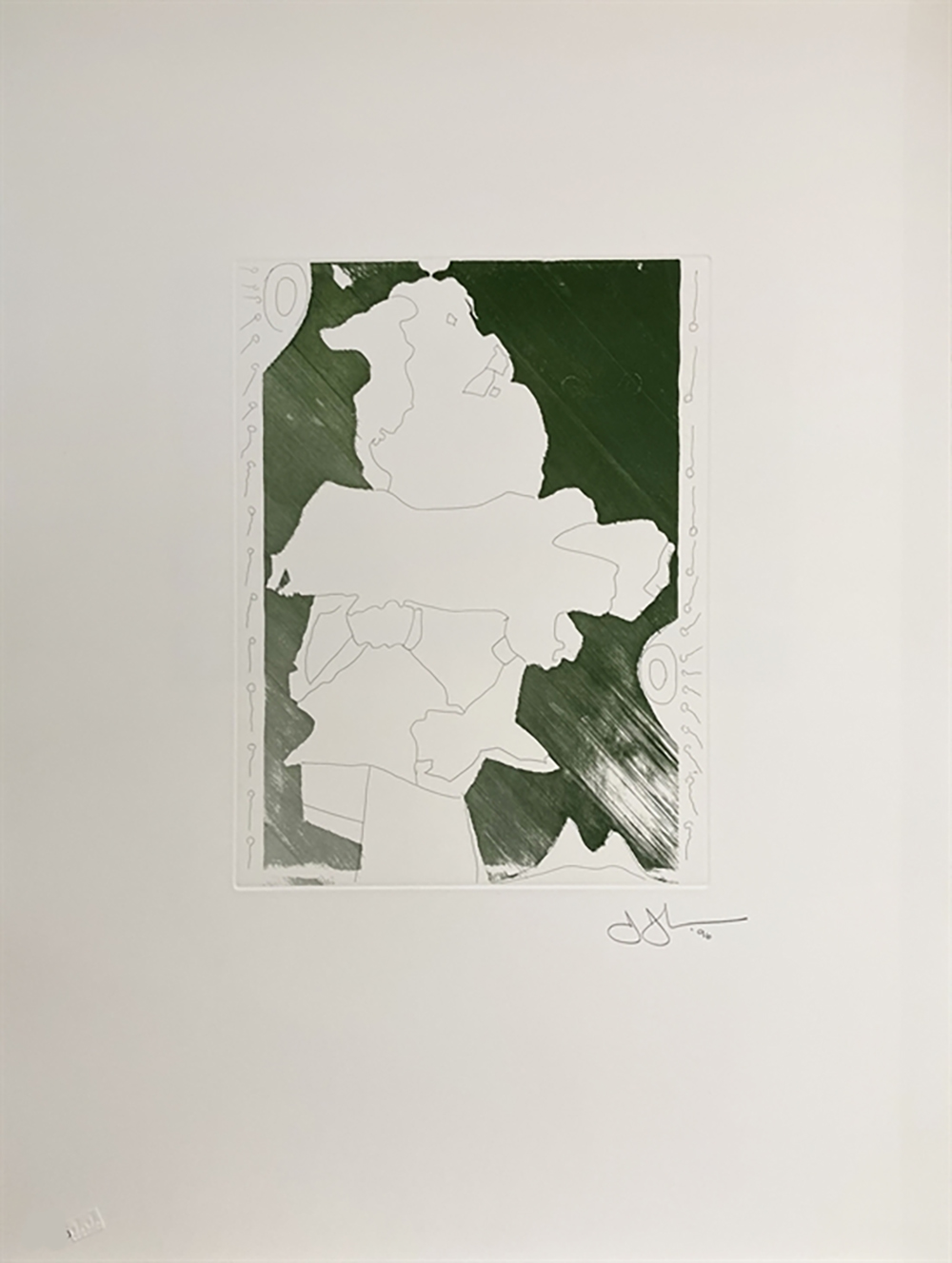 Green Angel by Jasper Johns