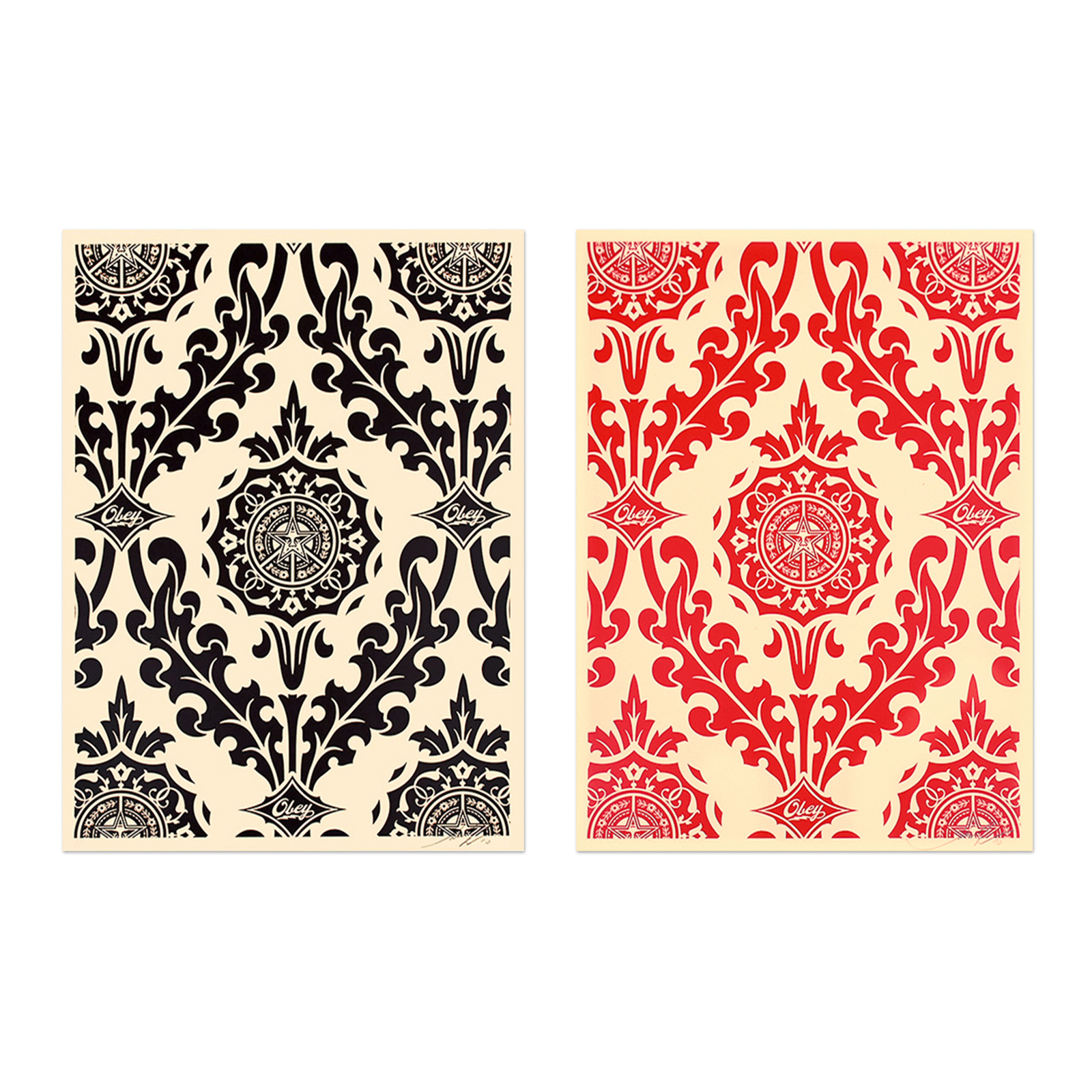 Parlor Pattern (Set of Two) by Shepard Fairey