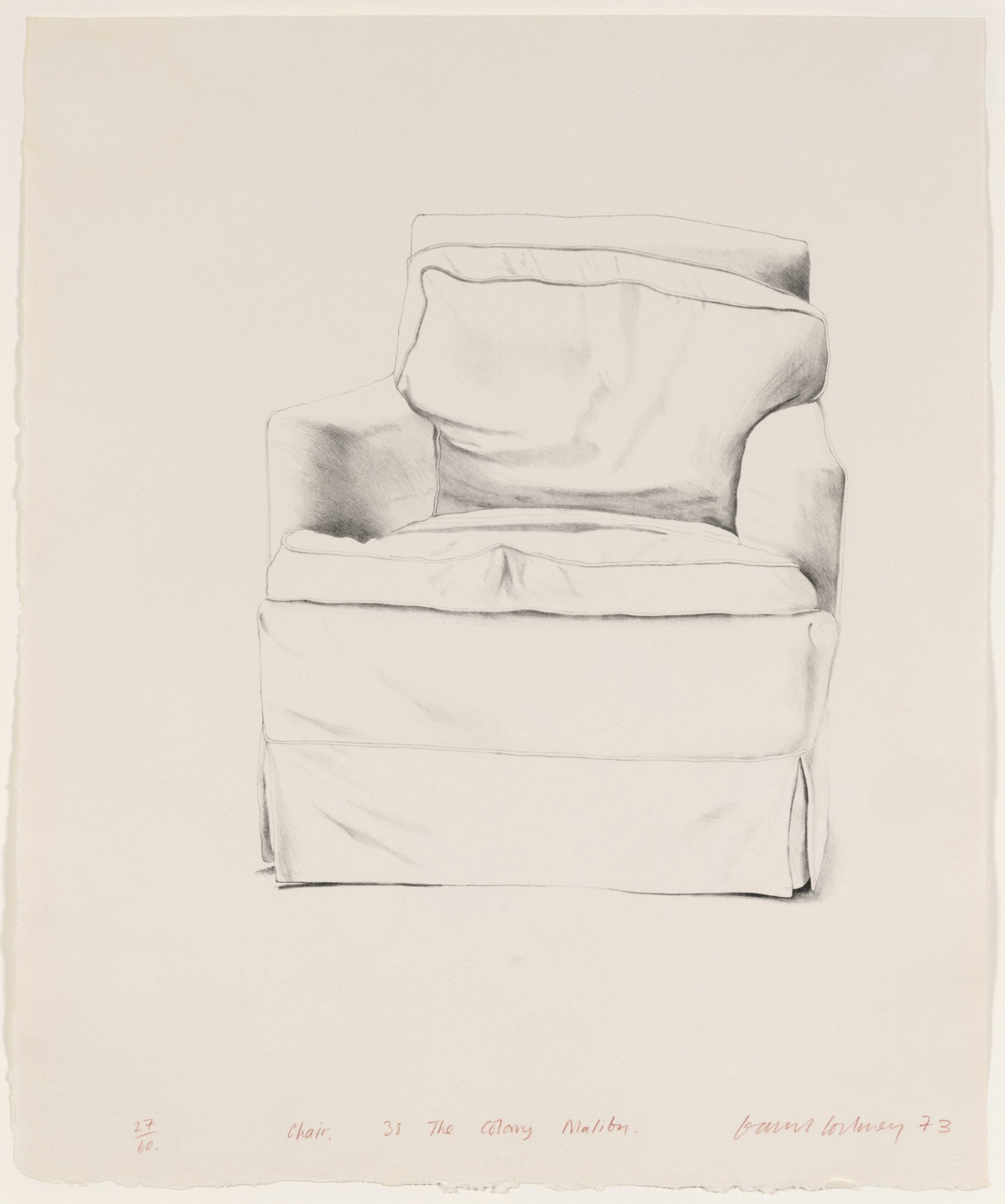 Chair, 38 The Colony, Malibu by David Hockney