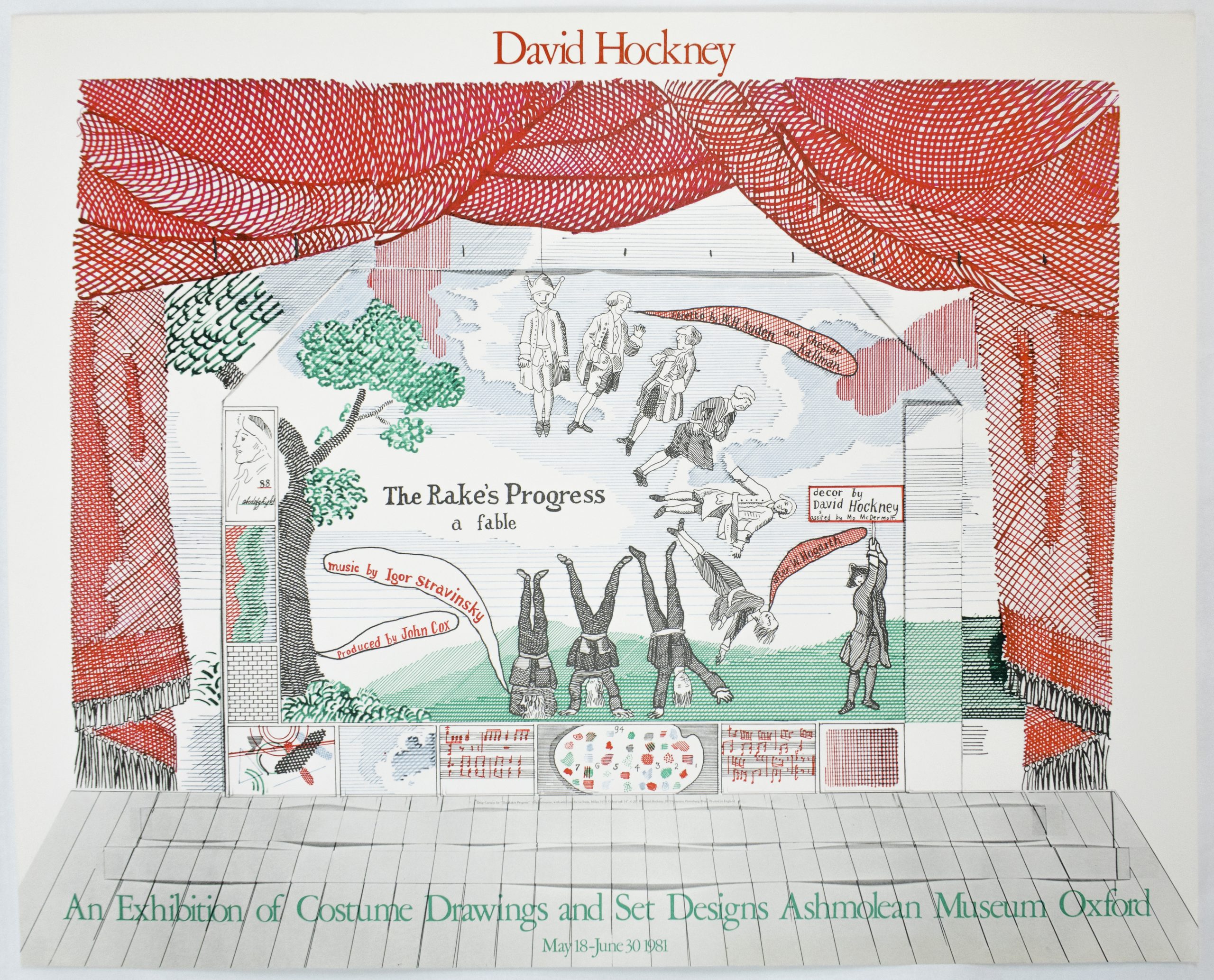 Ashmolean Museum 1981 (Rake’s Progress) by David Hockney