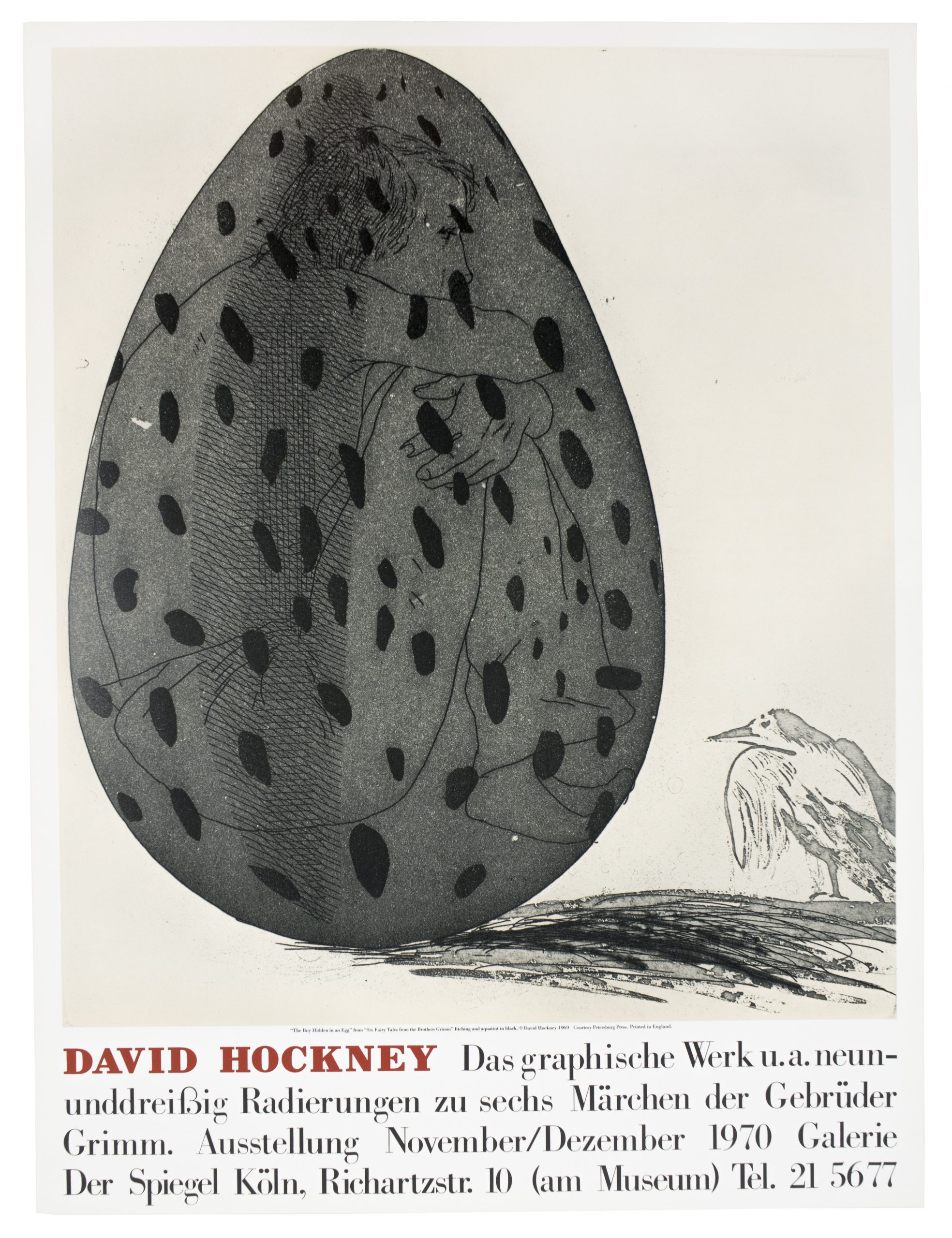 Galerie der Spiegel 1970 (Boy in an Egg 1969) by David Hockney