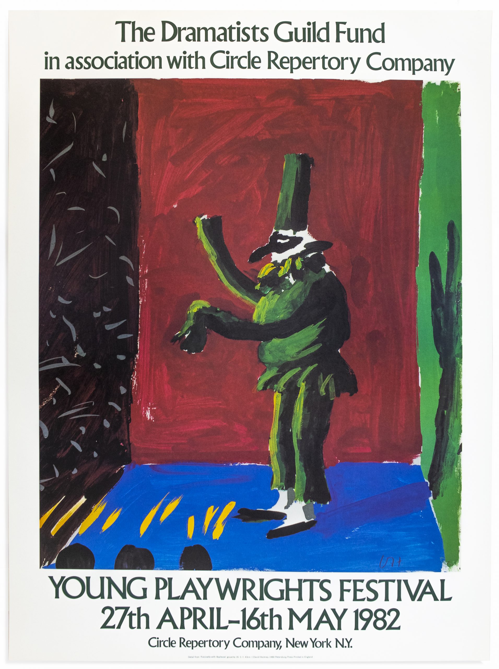 Young Playwrights Festival 1982 (Detail from Pulcinella with Applause 1980) by David Hockney