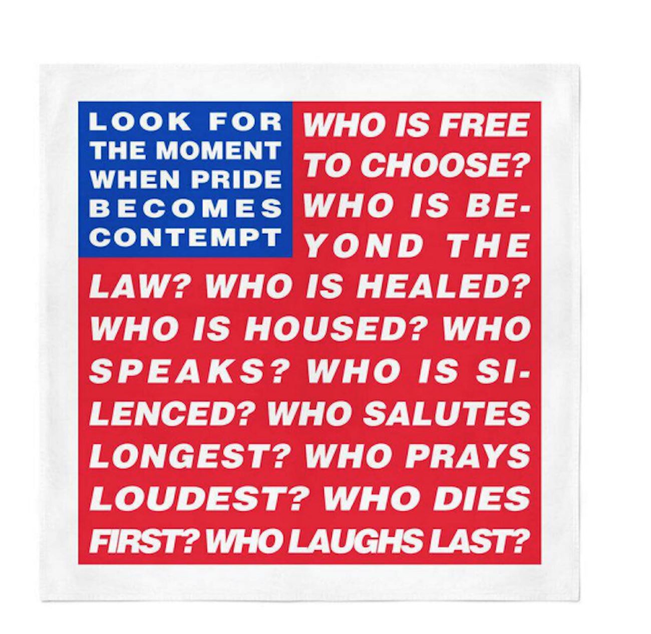 Untitled (Flag) by Barbara Kruger