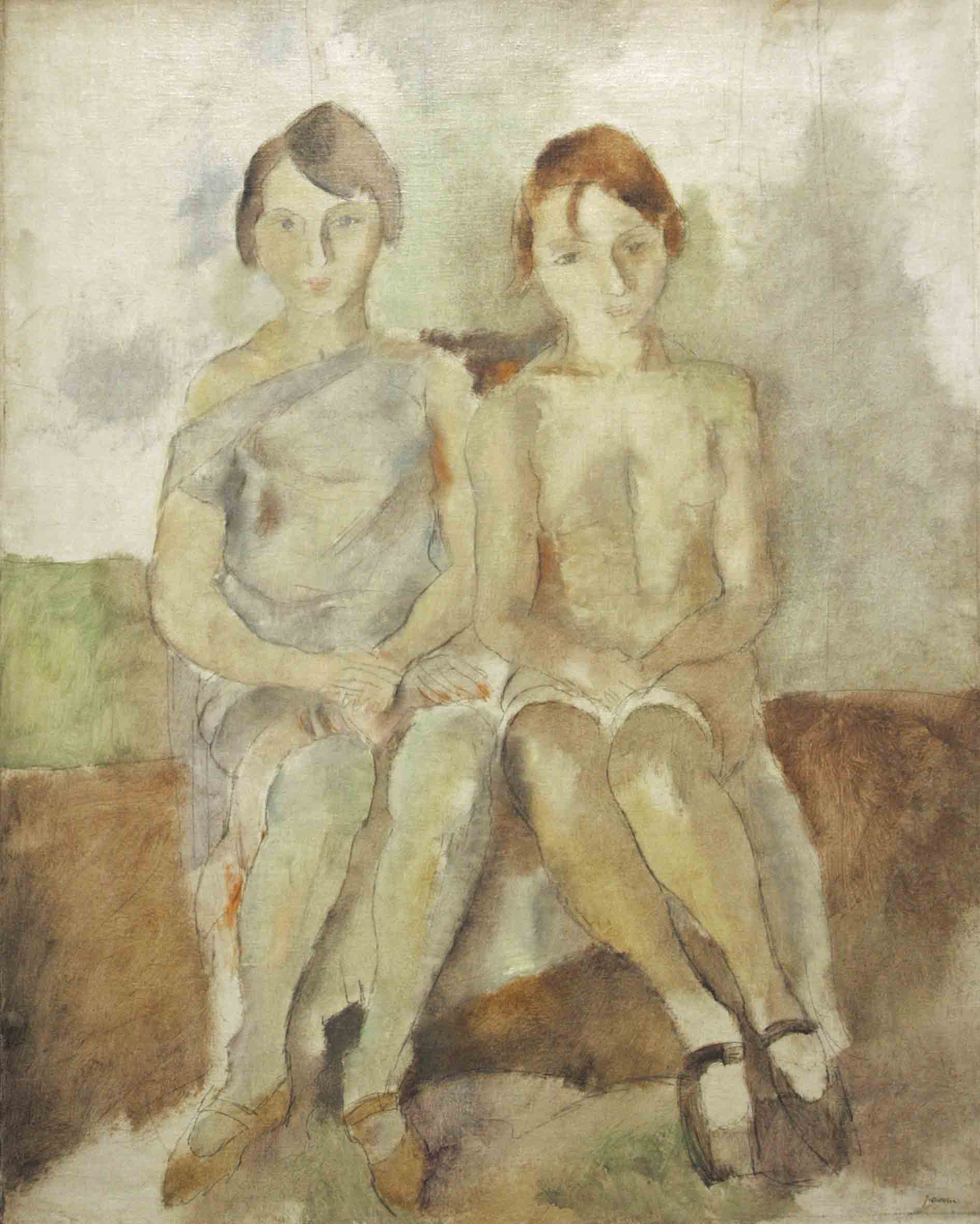 Deux Danseuses du Chatelet by Jules Pascin