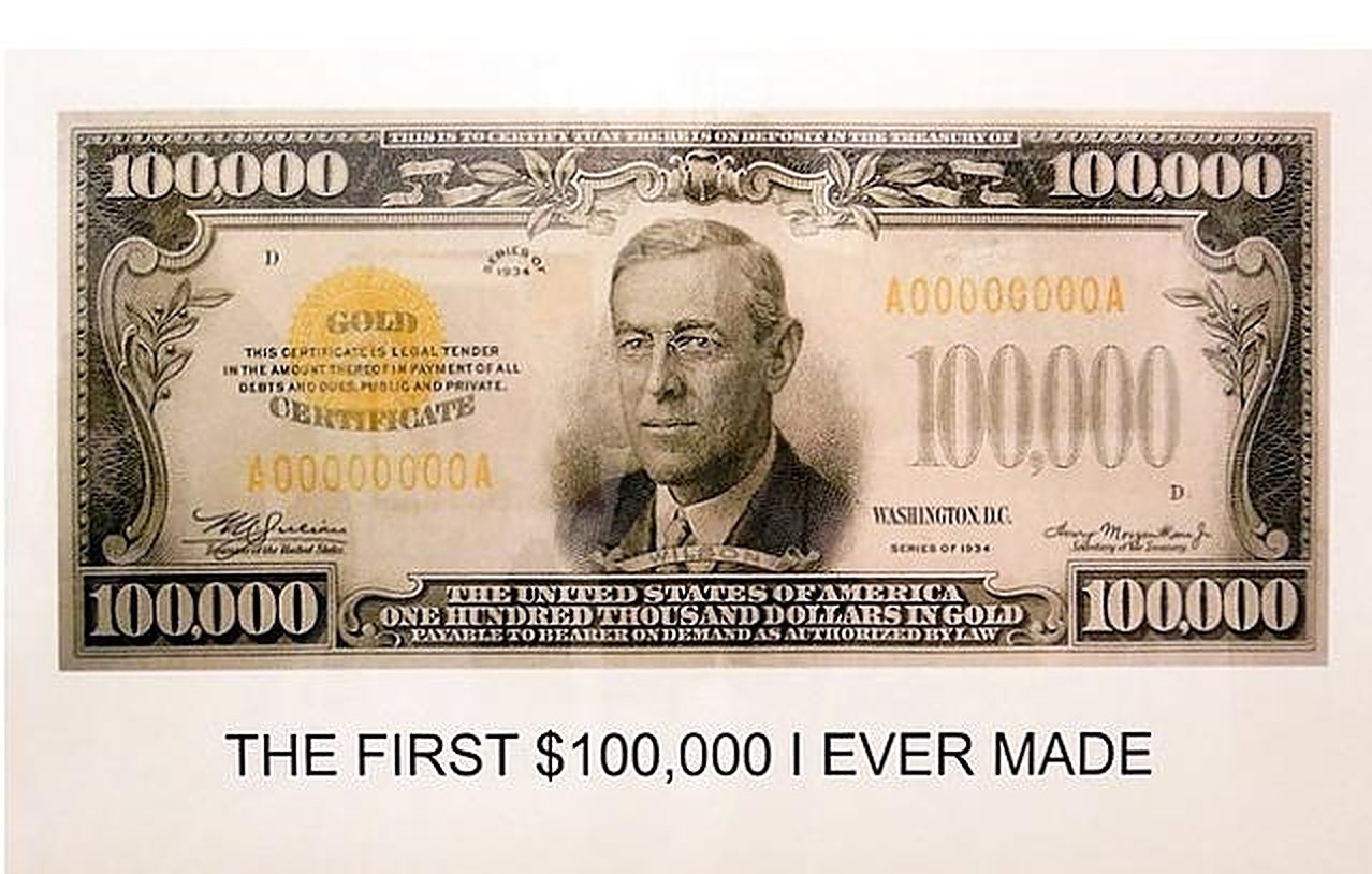 The First $100,000 I Ever Made by John Baldessari