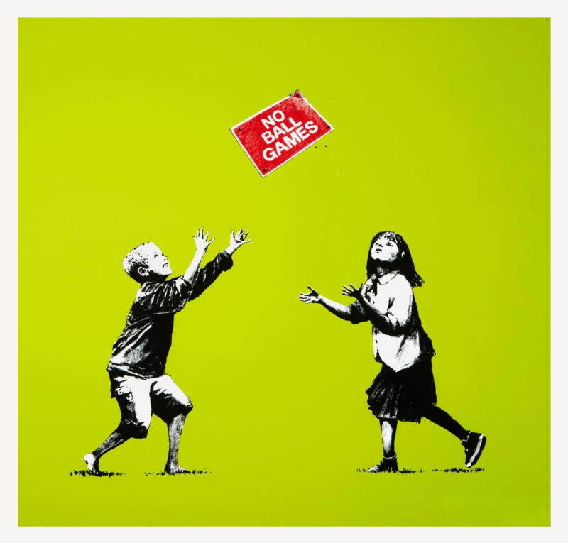 No Ball Games (Green) by Banksy