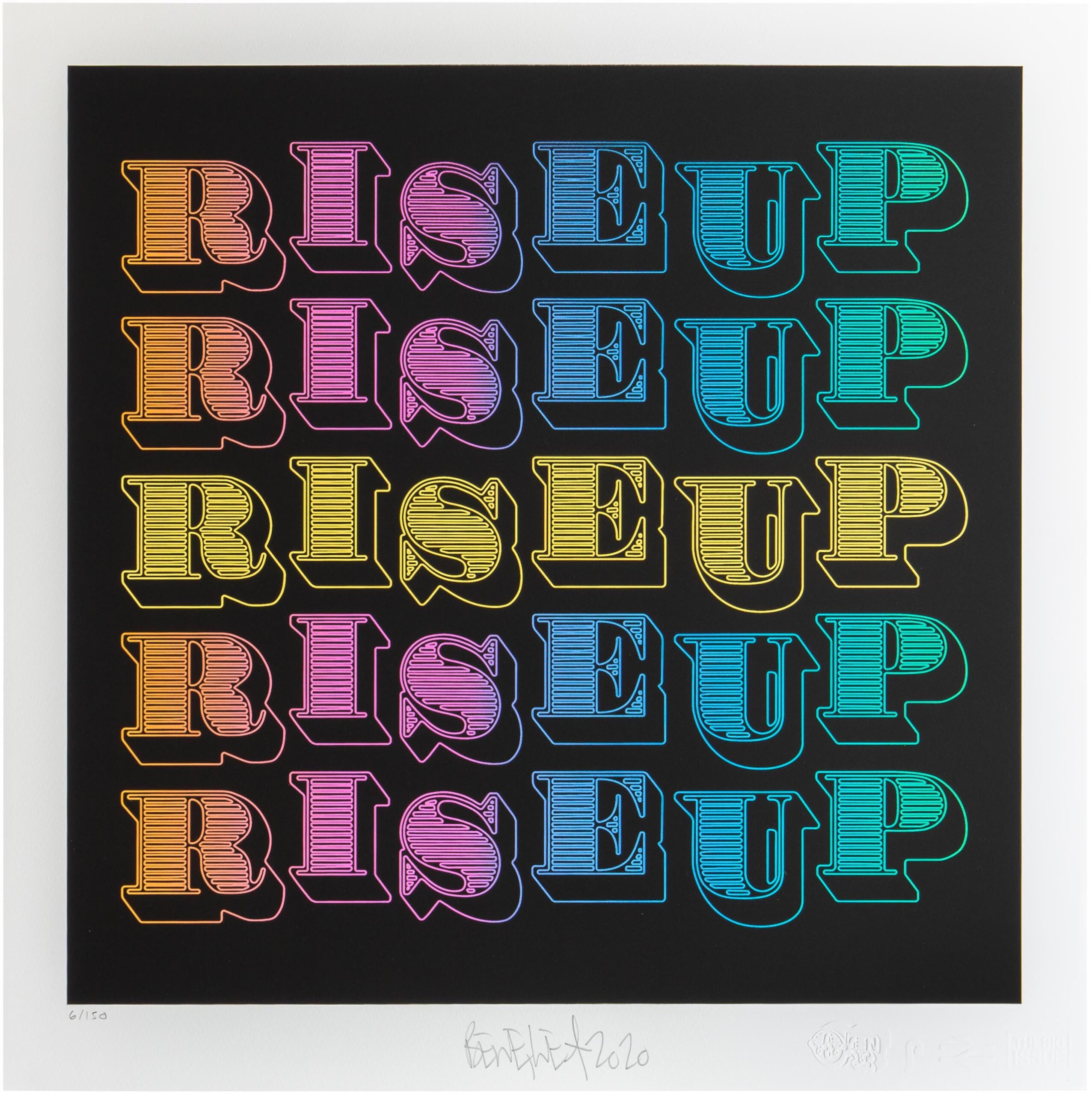 Rise Up by Ben Eine