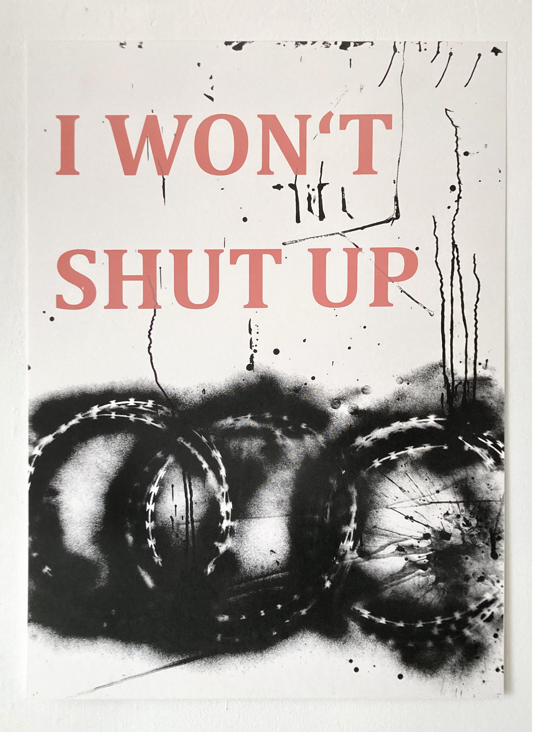 I Won’t Shut Up by Monica Bonvicini