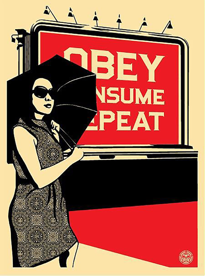 Obey Billboard (Consume) by Shepard Fairey