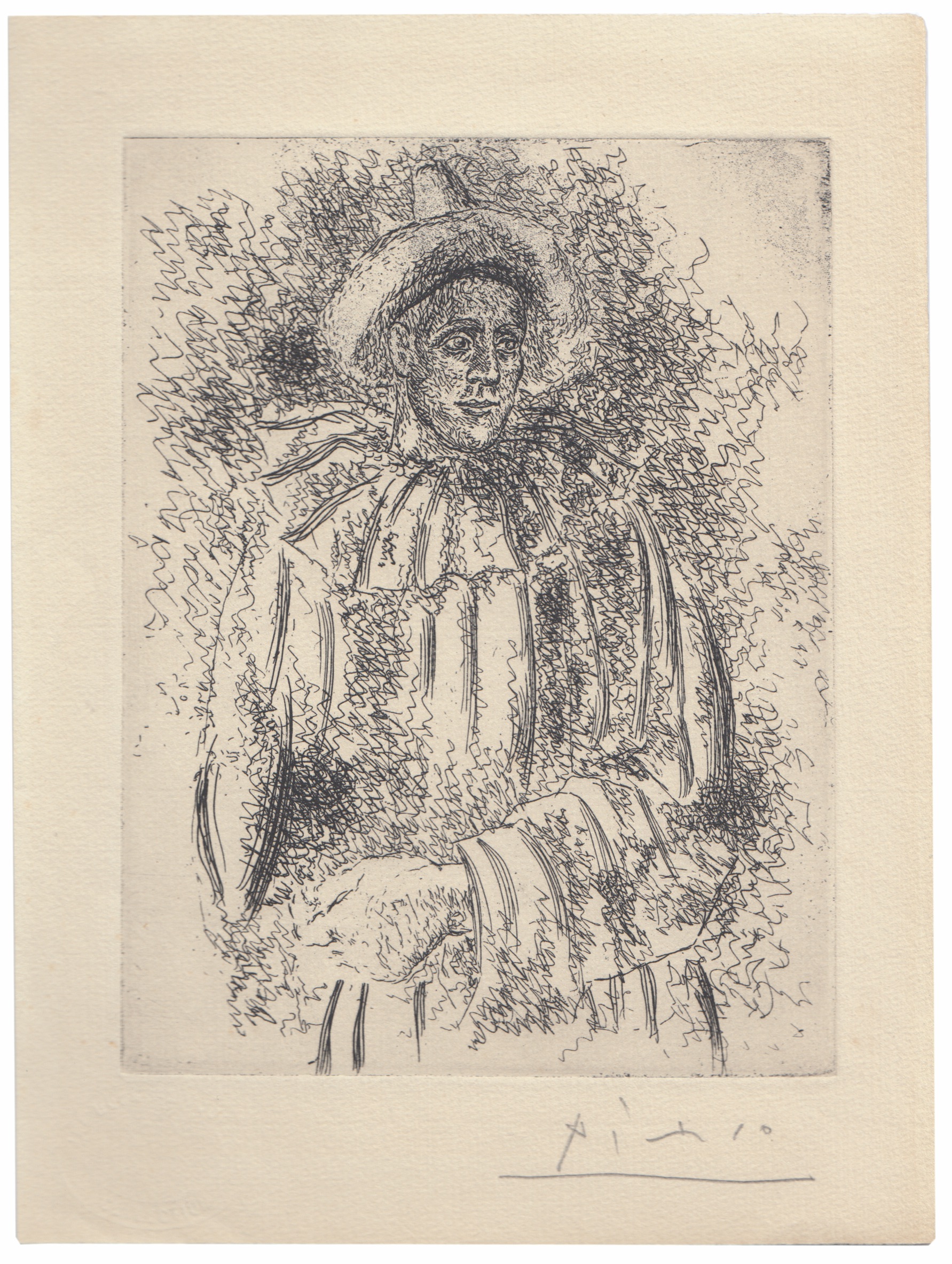 Pierrot (Massine en Pierrot) by Pablo Picasso