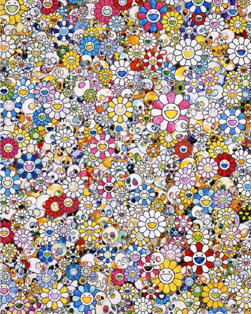 Skulls & Flowers Multicolor by Takashi Murakami