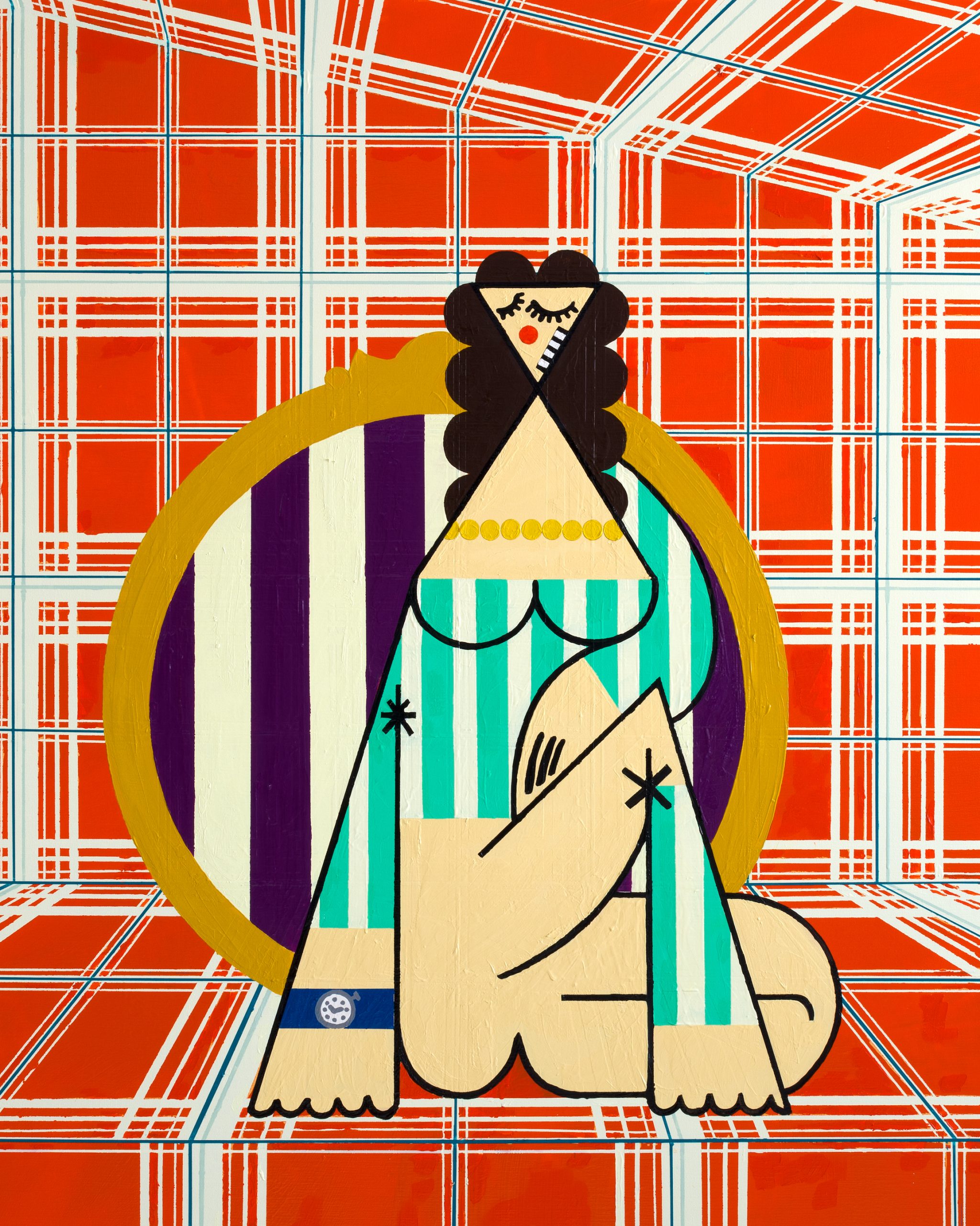 Seated Woman by Farah Atassi